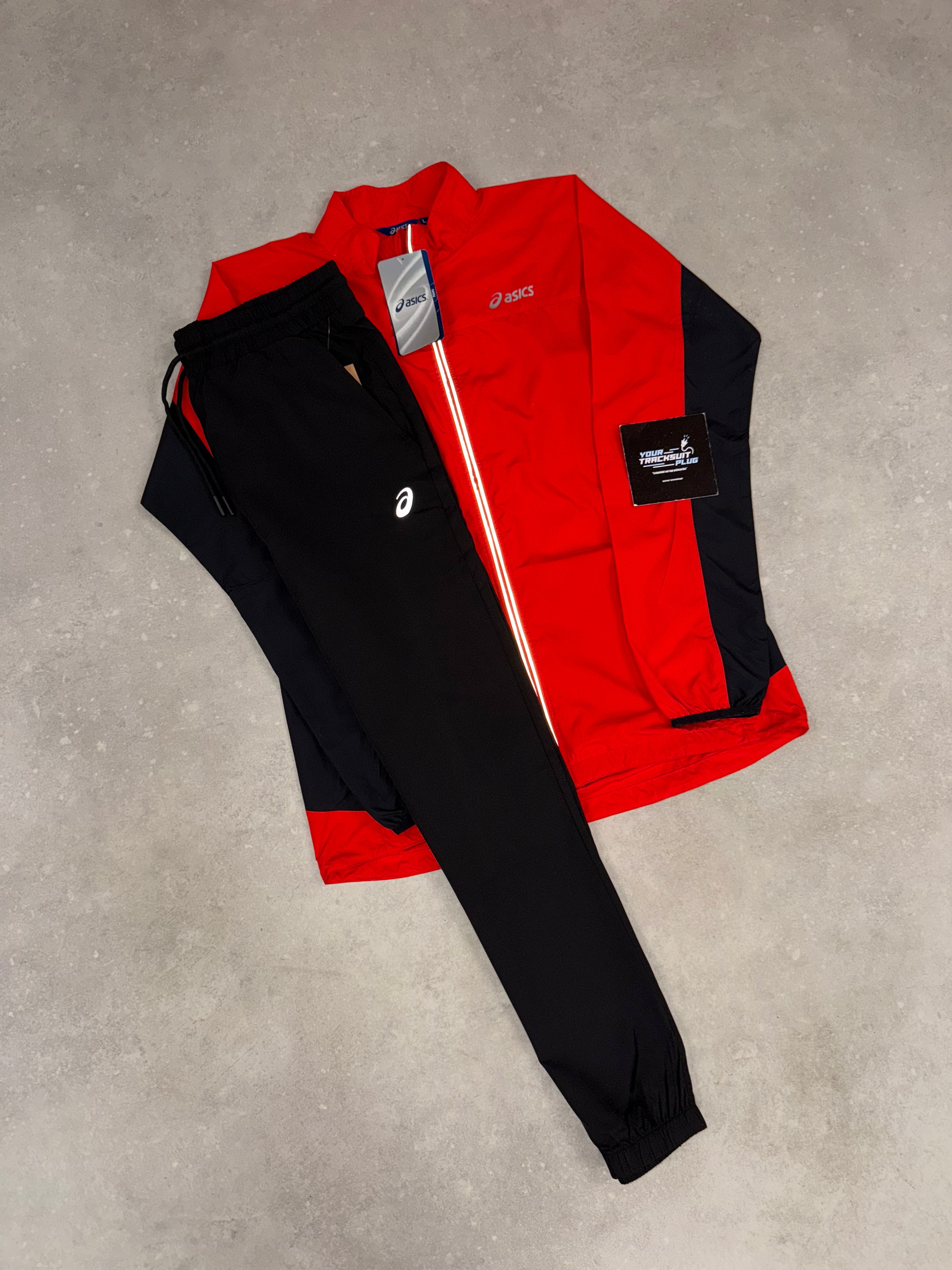 ASICS TRACKSUIT BLACK & RED // LIMITED EDITION
