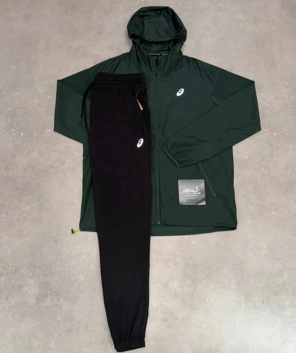 ASICS TRACKSUIT GREEN // VERY EXCLUSIVE