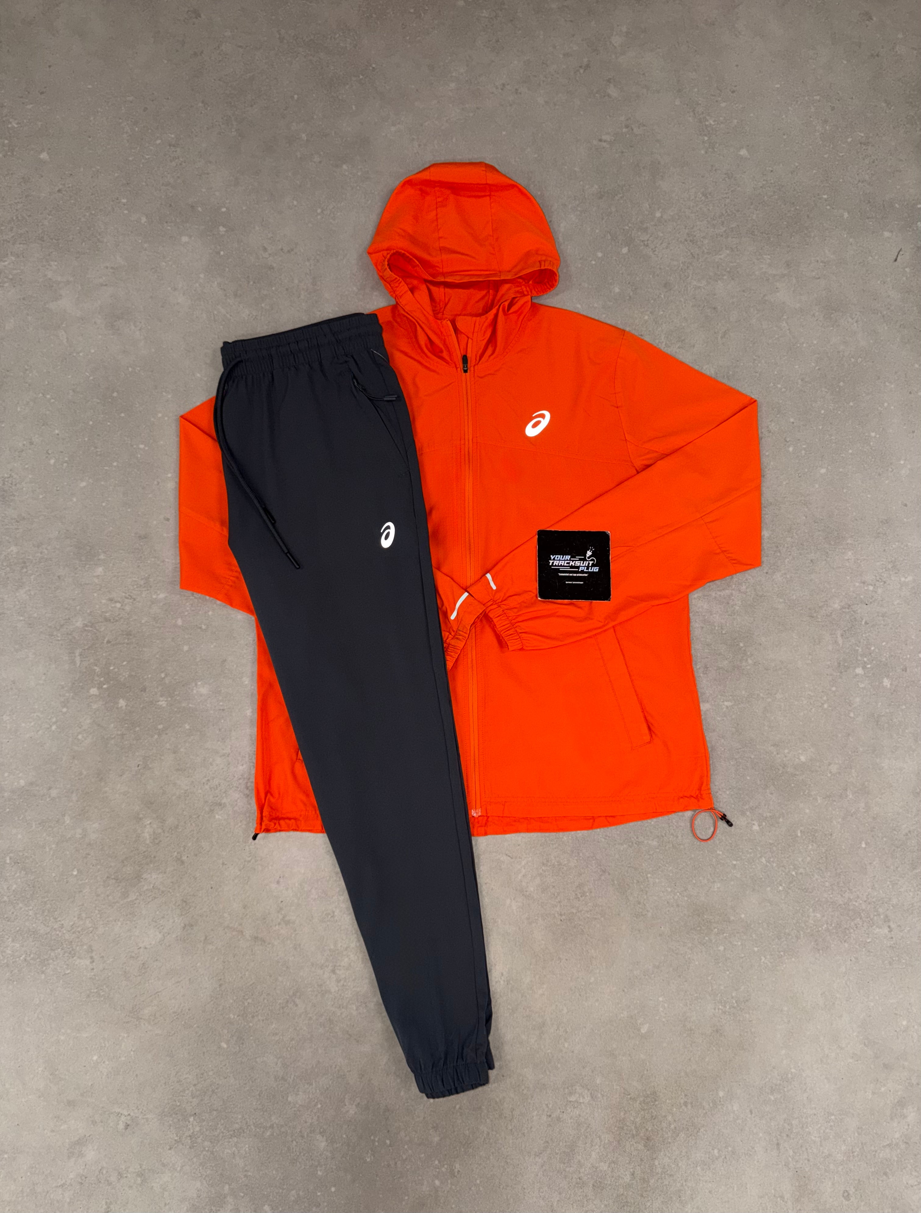 ASICS ORANGE & GREY TRACKSUIT // VERY EXCLUSIVE