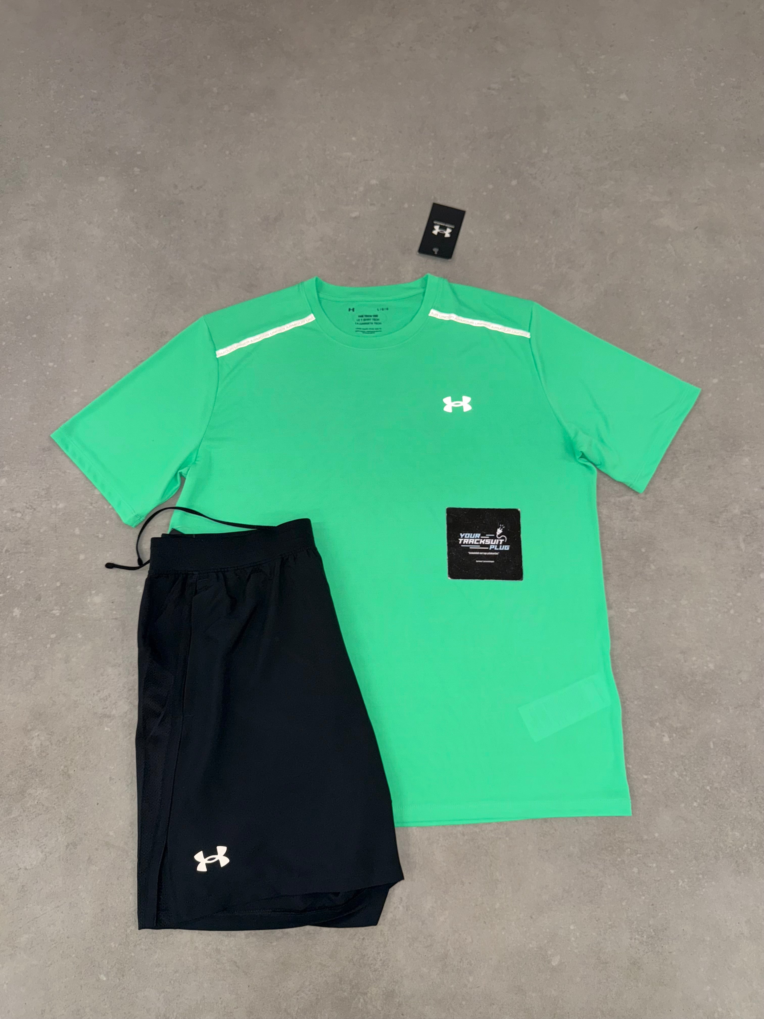 UNDER ARMOUR GREEN & BLACK // SUMMER SET
