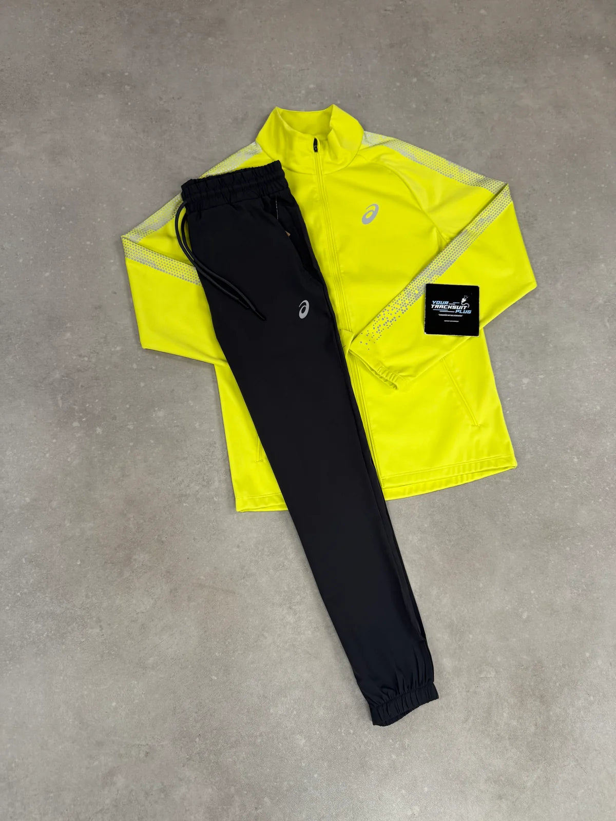 ASICS SOFT-SHELL YELLOW & GREY TRACKSUIT // EXCLUSIVE EDITION