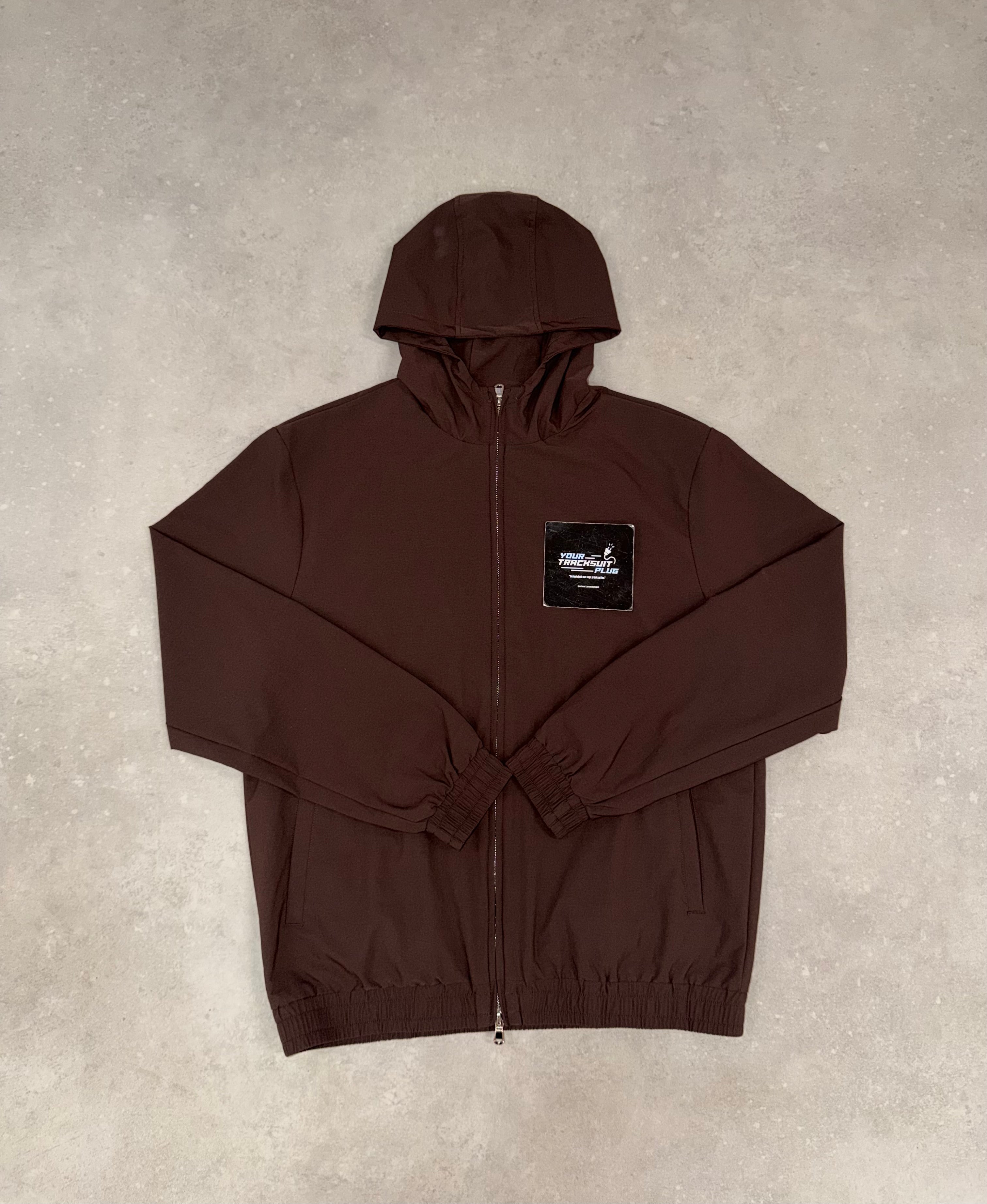 BROWN HOODY TECH SUIT // PREMIUM