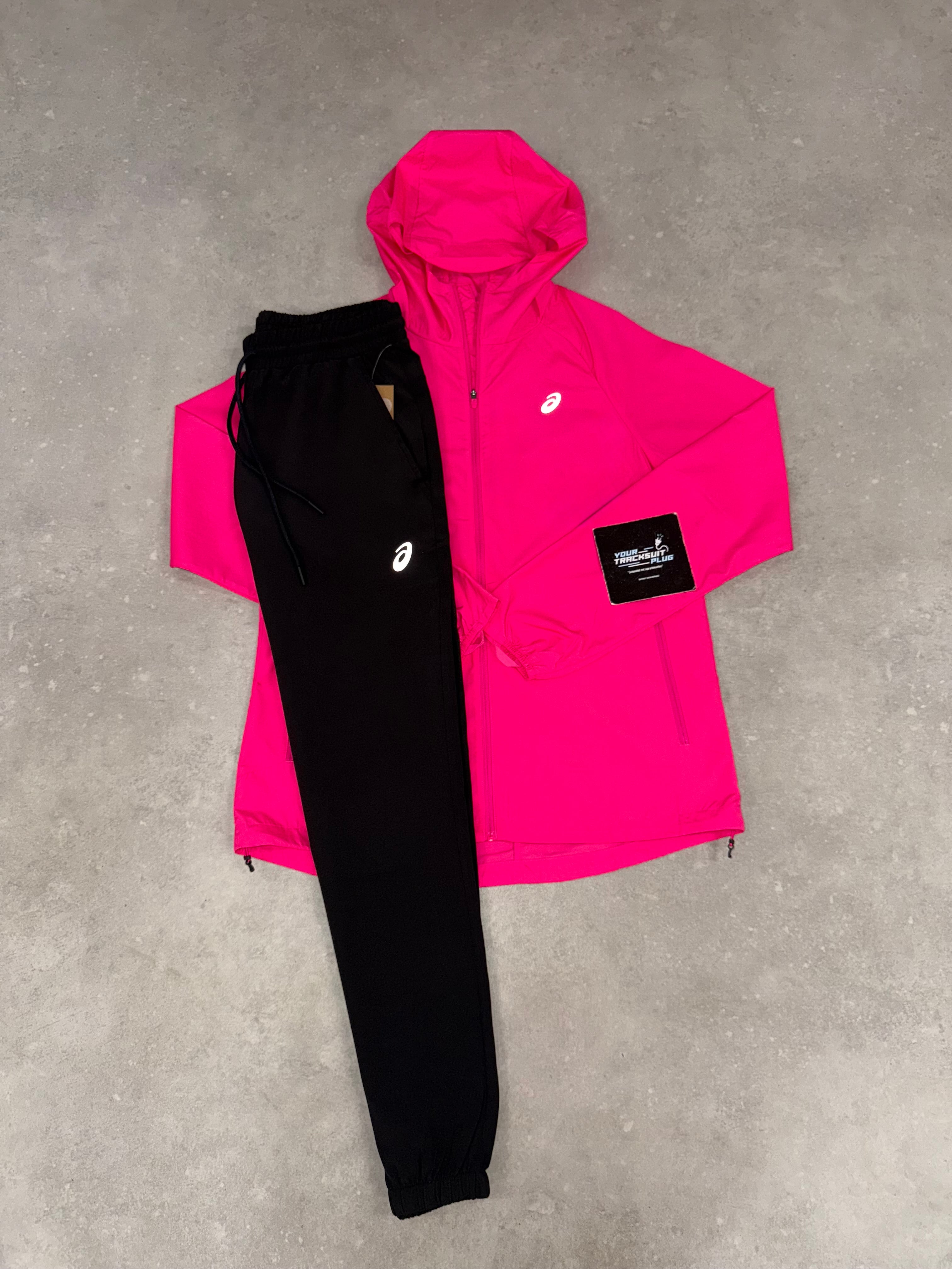 ASICS PINK & BLACK TRACKSUIT // VERY EXCLUSIVE