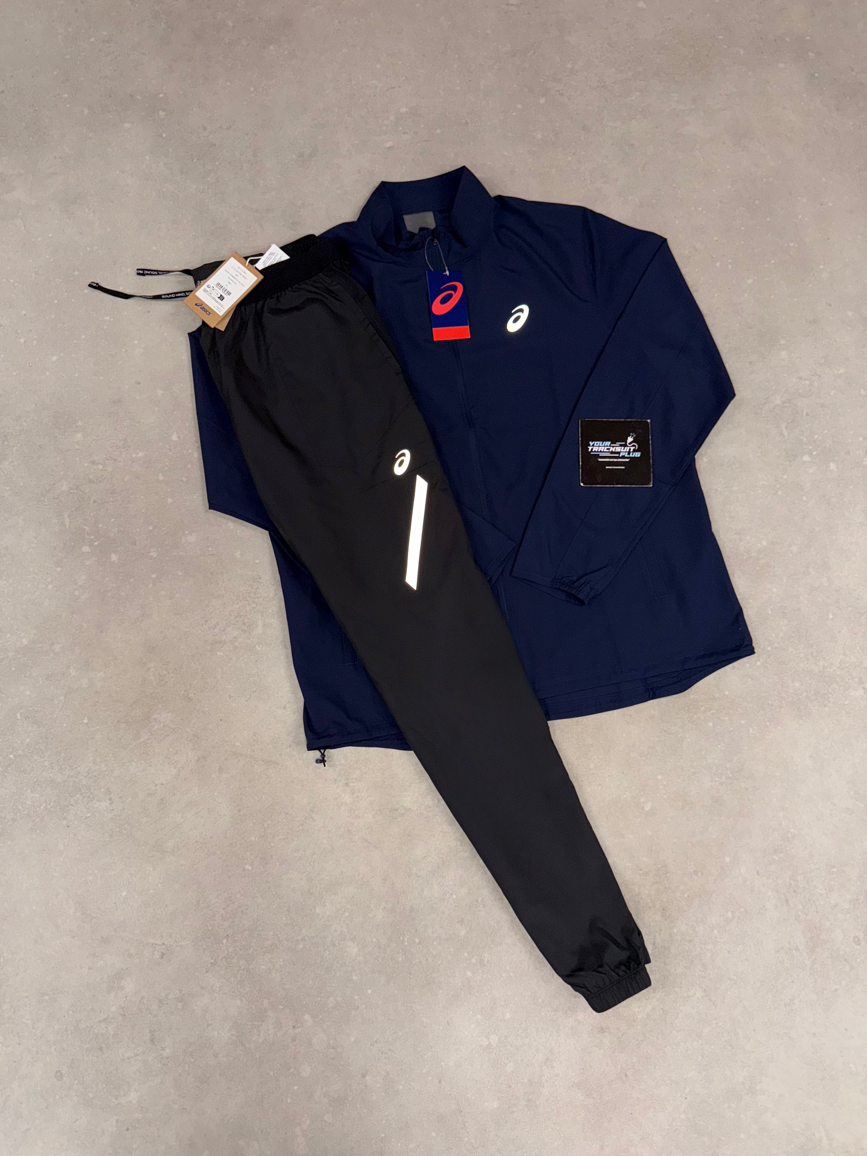 ASICS LITE SHOW BLUE & BLACK TRACKSUIT
