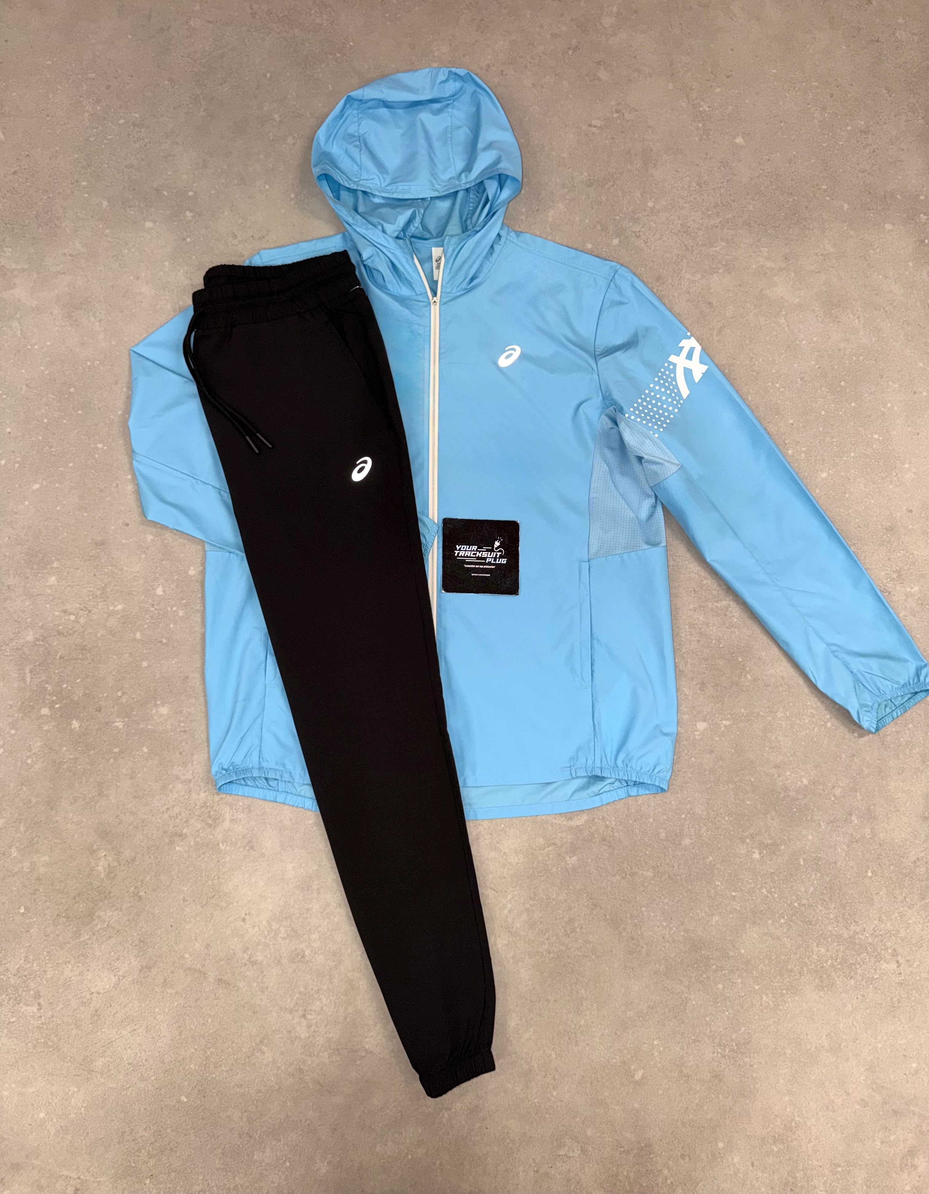 ASICS BABY BLUE & BLACK TRACKSUIT // LIMITED EDITION