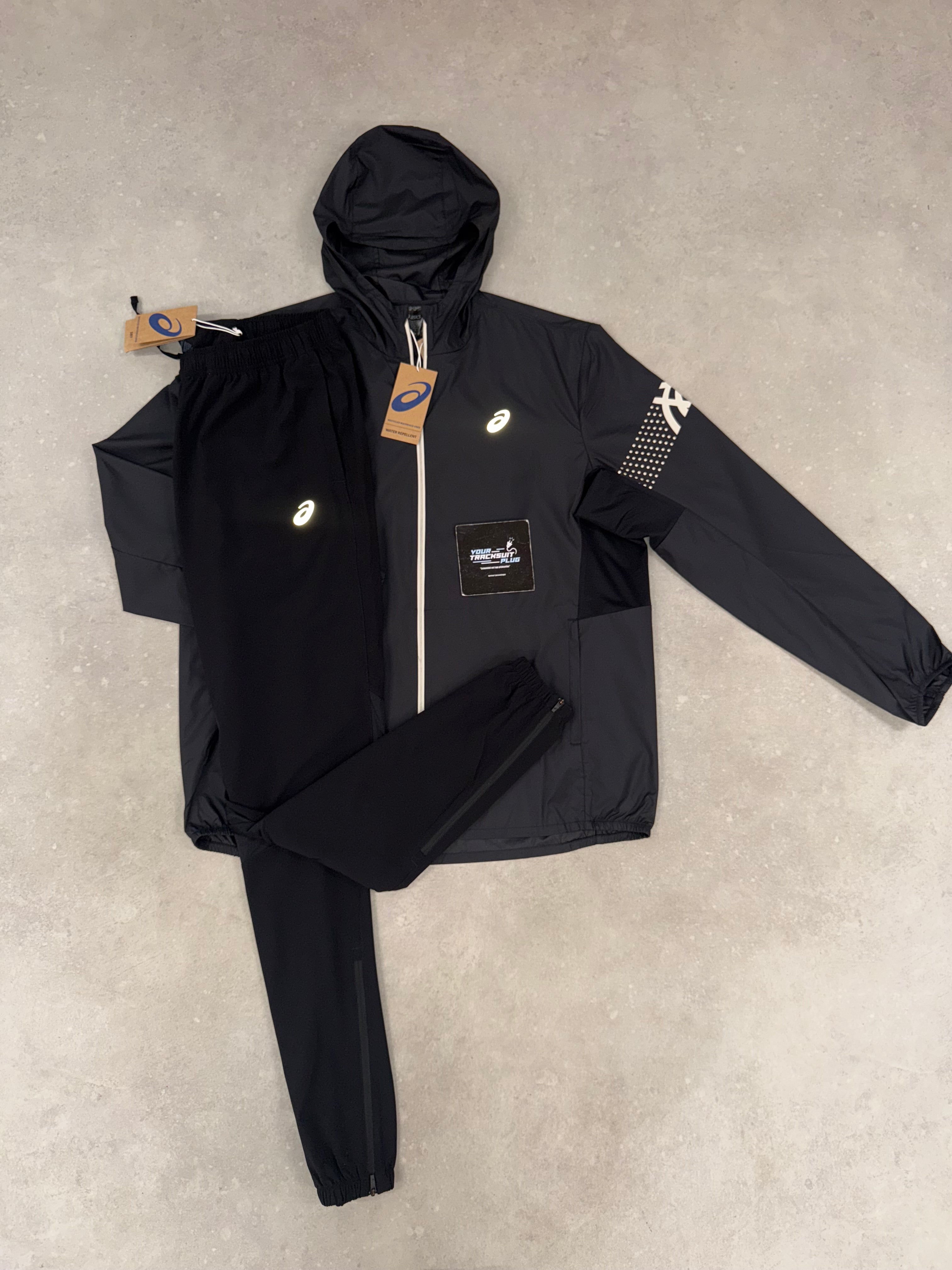 ASICS TRACKSUIT BLACK & WHITE