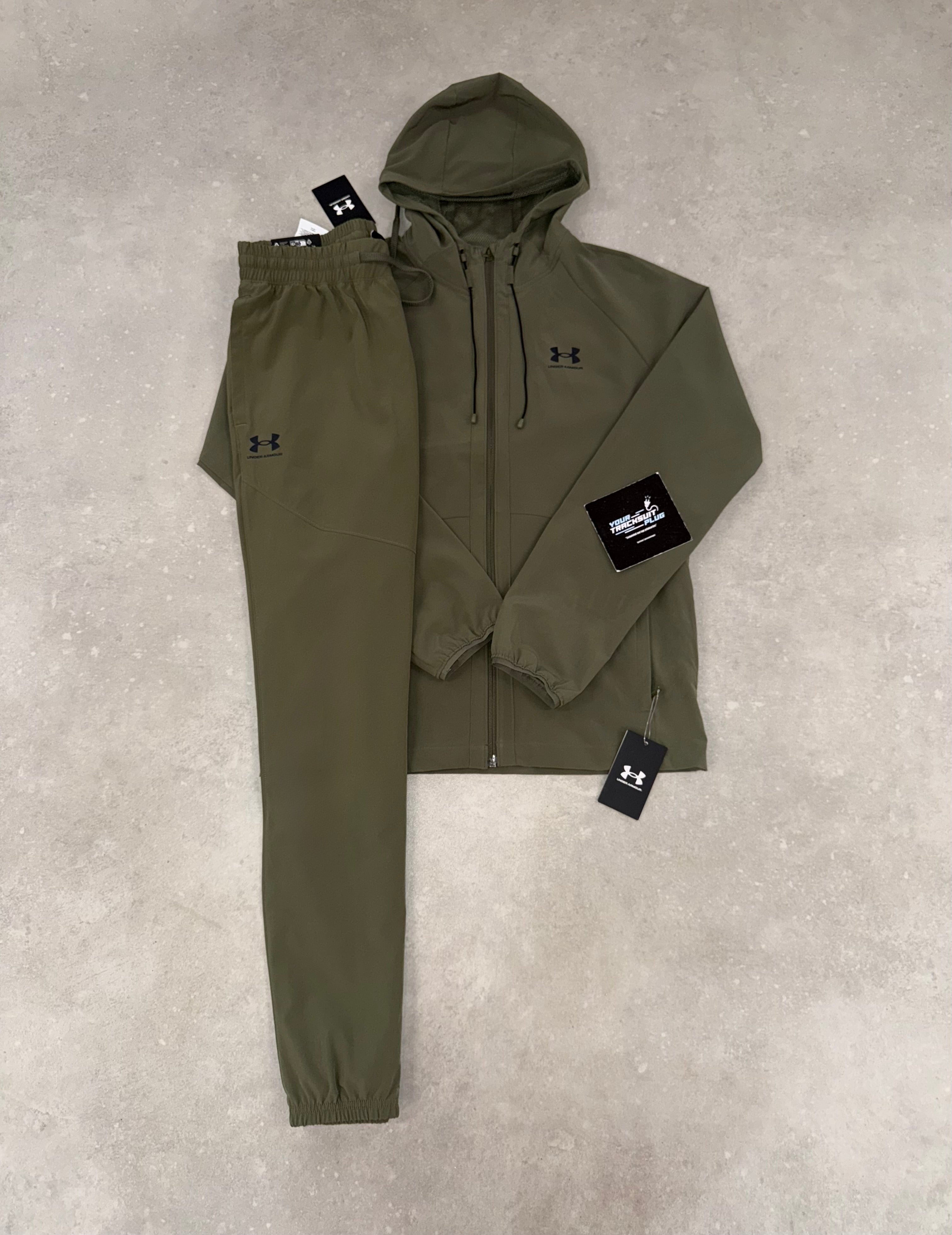 UNDER ARMOUR TRACKSUIT // KHAKI GREEN