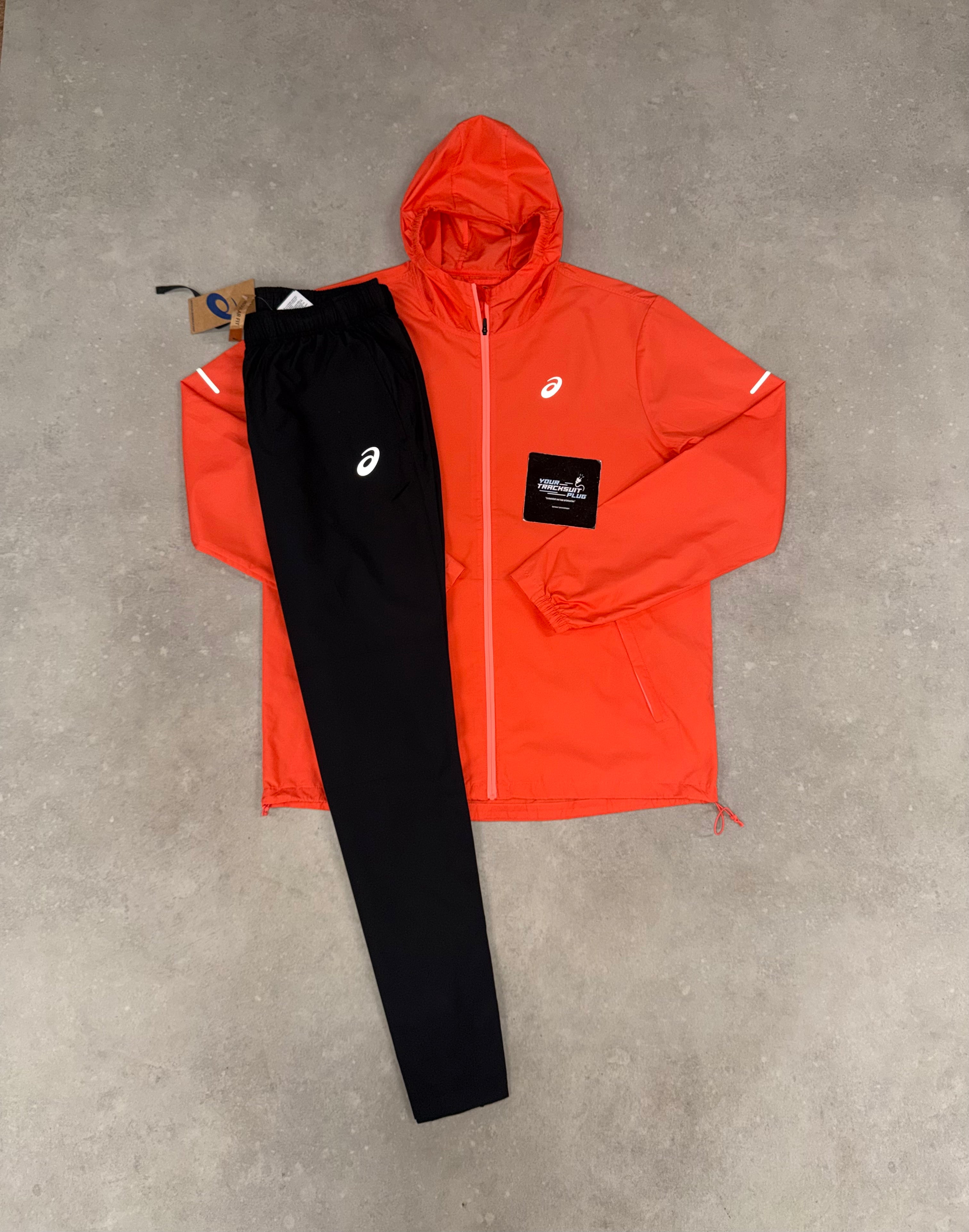 ASICS TRACKSUIT CORAL & BLACK