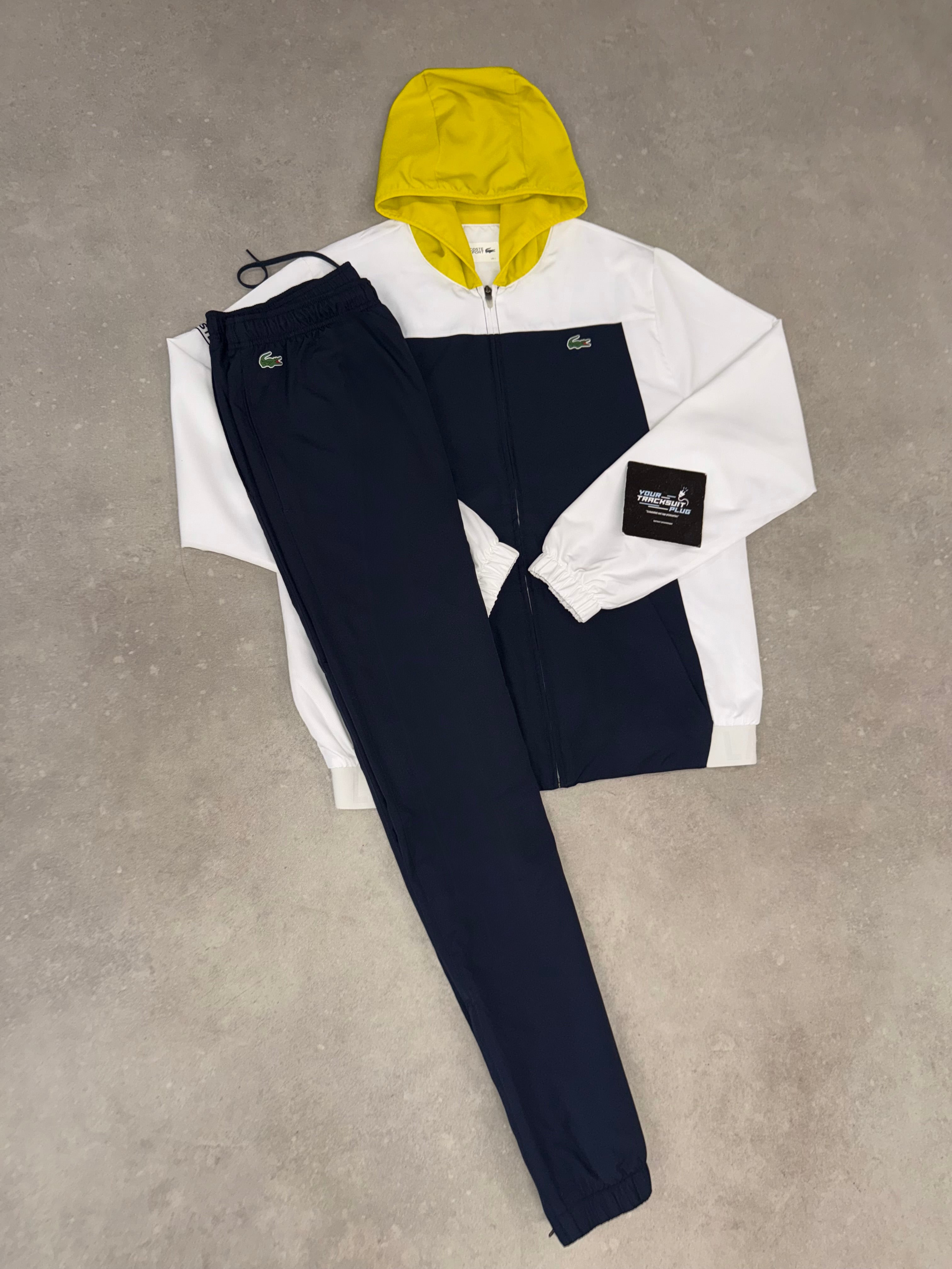 LACOSTE TRACKSUIT WHITE & BLUE // VERY EXCLUSIVE