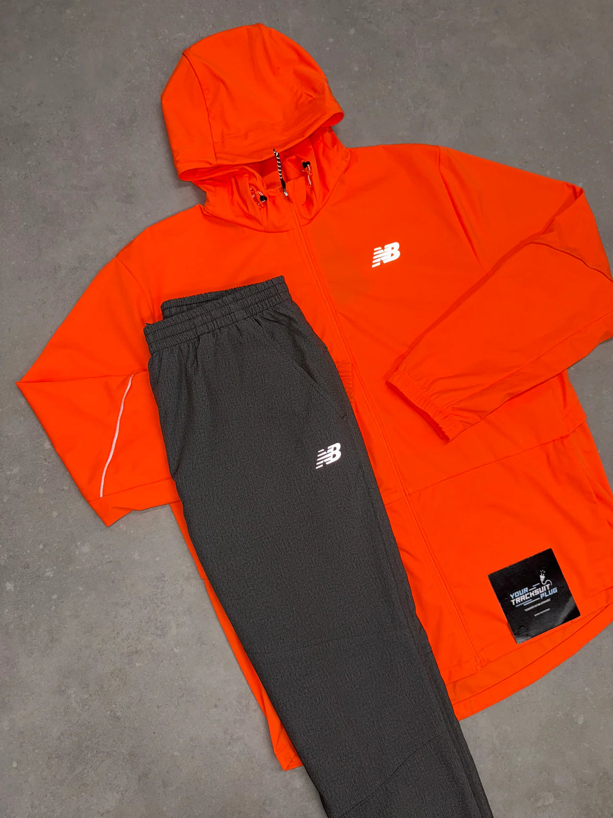 NEW BALANCE TRACKSUIT // VERY EXCLUSIVE  ORANGE & GREY