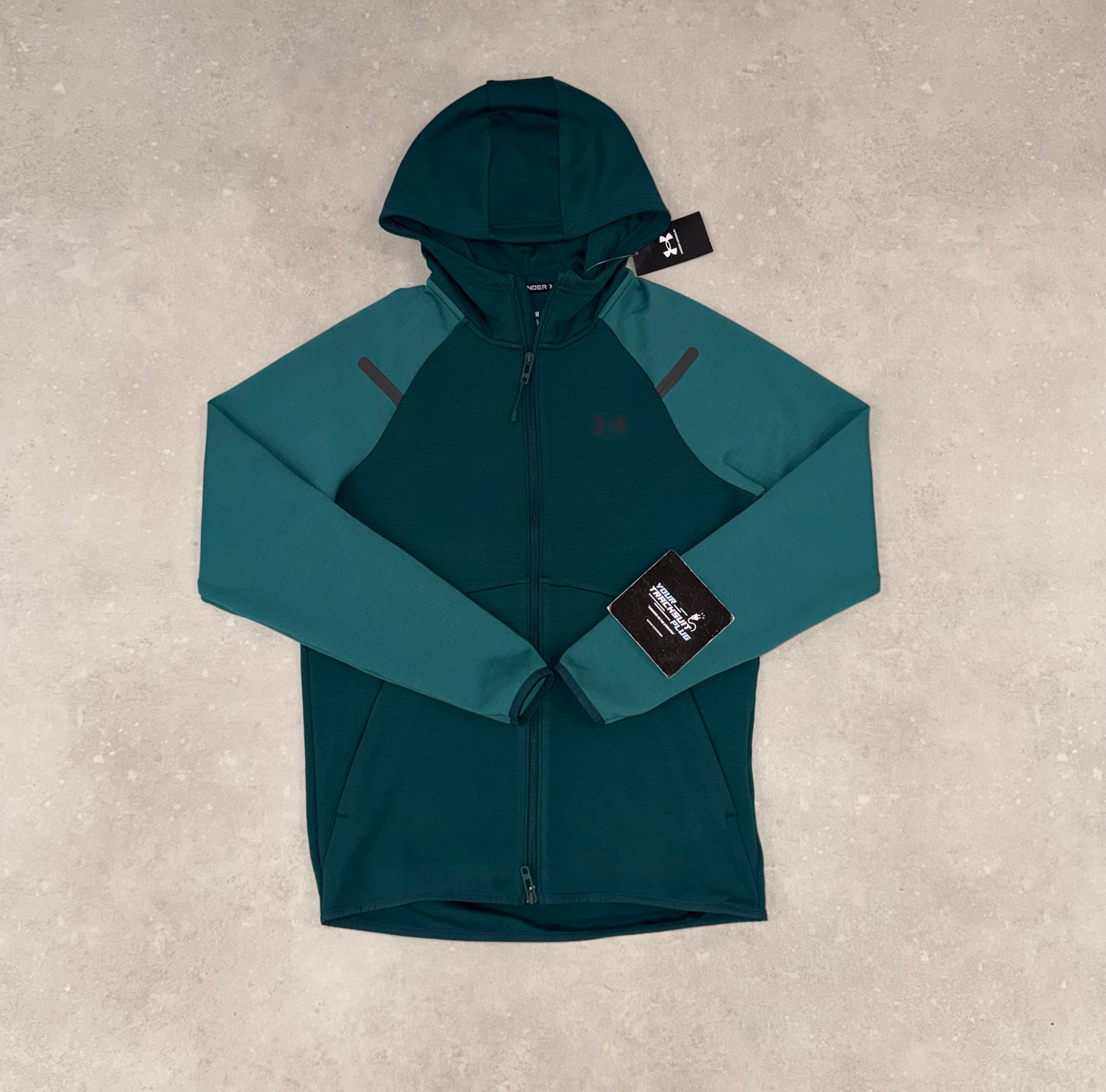 UNDER ARMOUR TRACKSUIT TECH FLEECE GREEN // THE LATEST