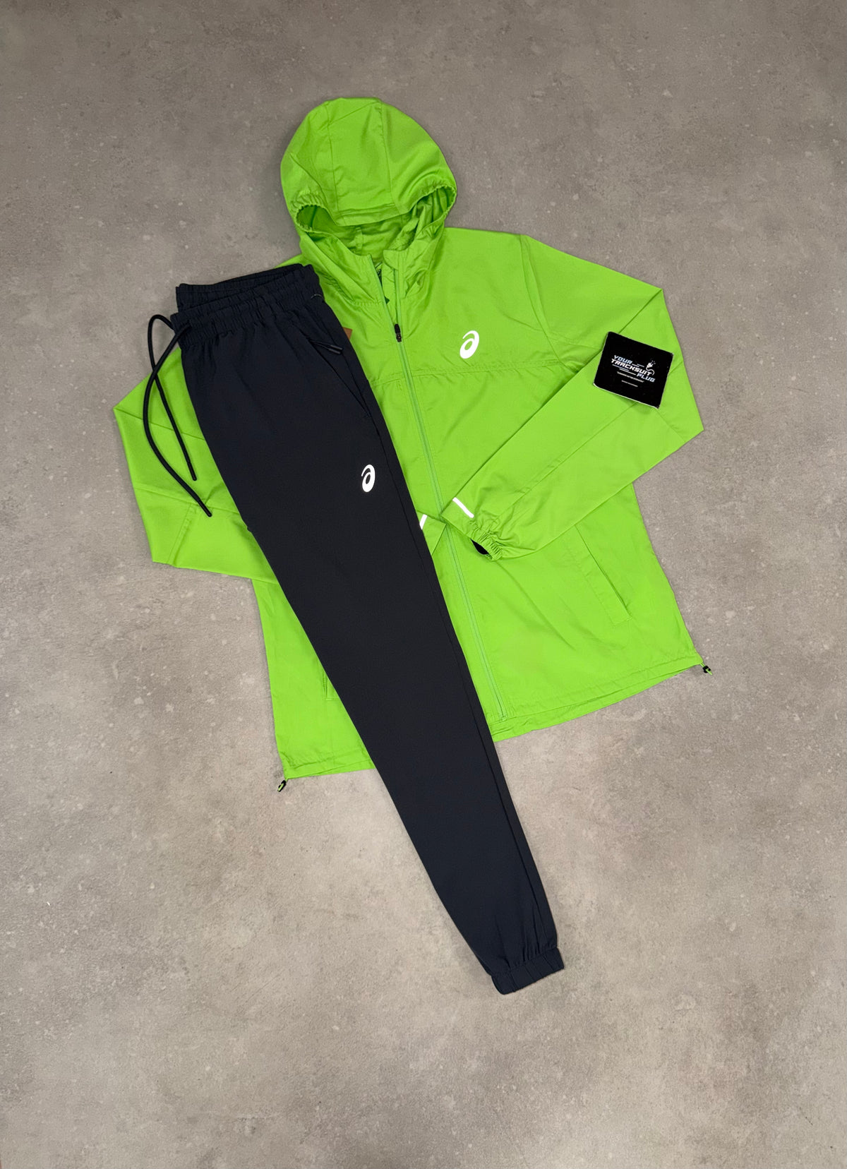 ASICS GREEN & GREY TRACKSUIT // THE LATEST