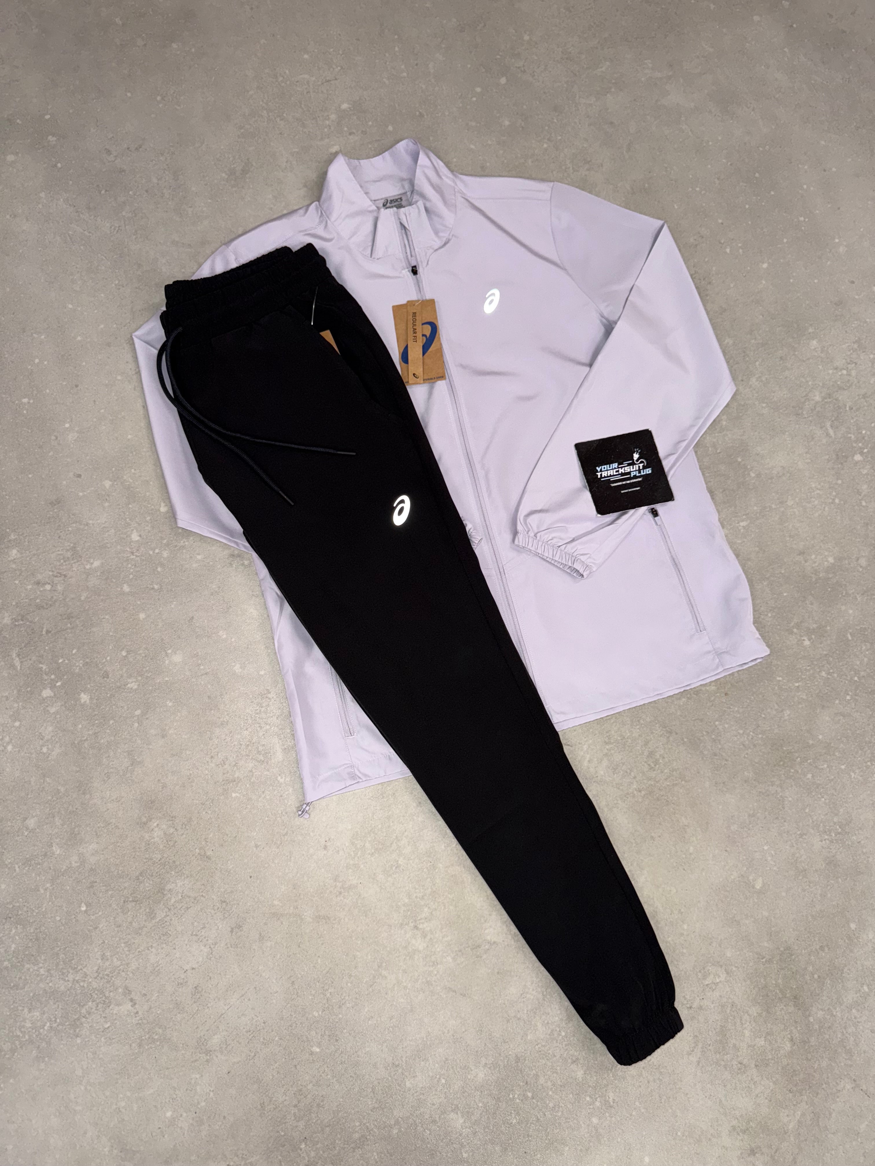 ASICS TRACKSUIT LILA & BLACK // VERY EXCLUSIVE