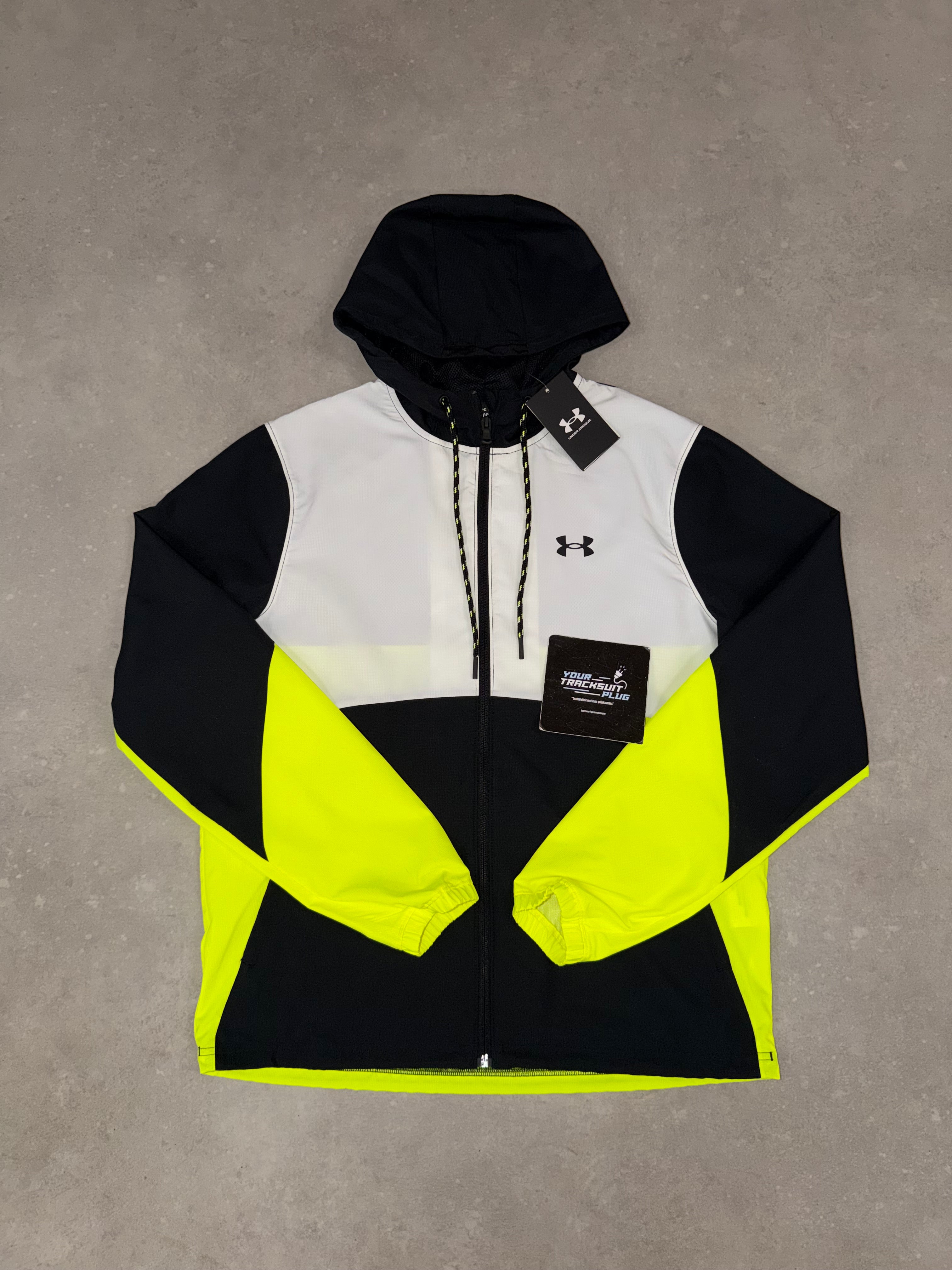UNDER ARMOUR BLACK ~WHITE & YELLOW TRACKSUIT // VERY EXCLUSIVE