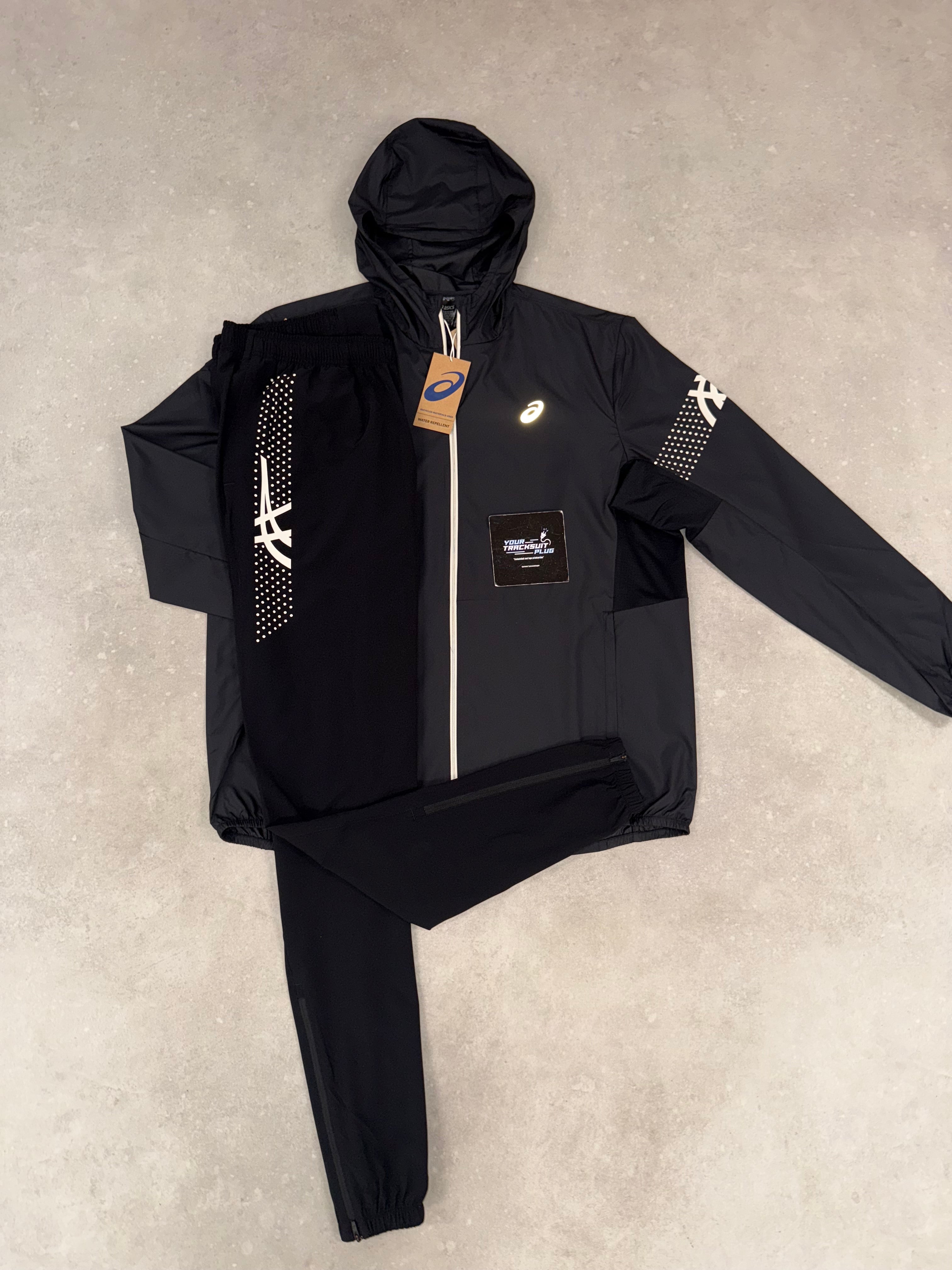 ASICS TRACKSUIT BLACK & WHITE