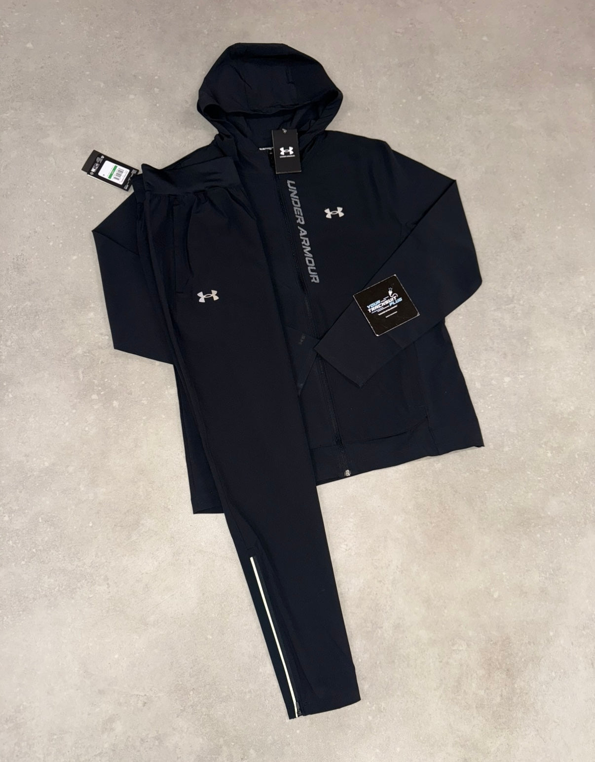 UNDER ARMOUR TRACKSUIT BLACK ON BLACK