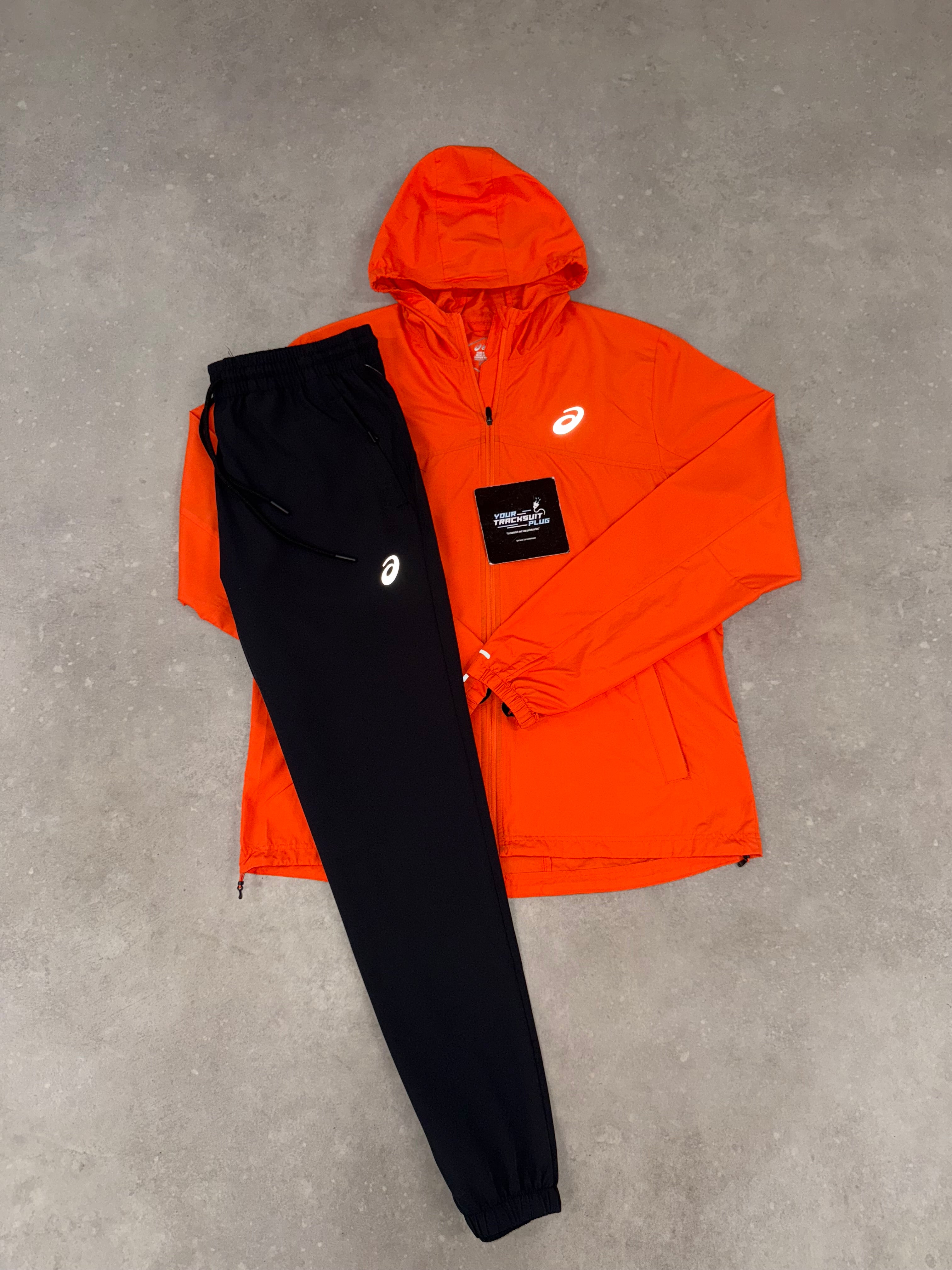 ASICS ORANGE & BLACK TRACKSUIT // VERY VERY EXCLUSIVE