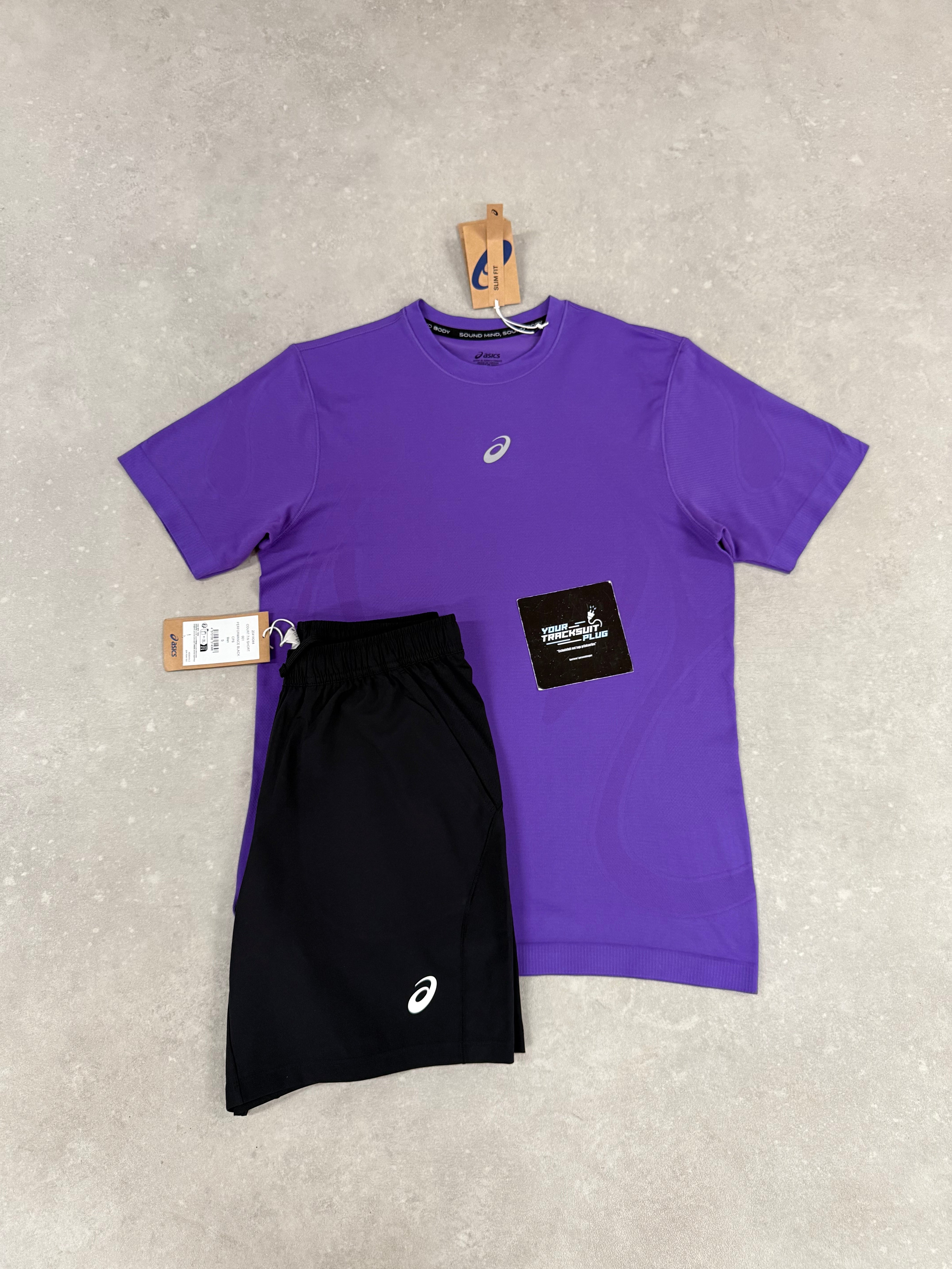 ASICS PURPLE & BLACK SUMMER SET