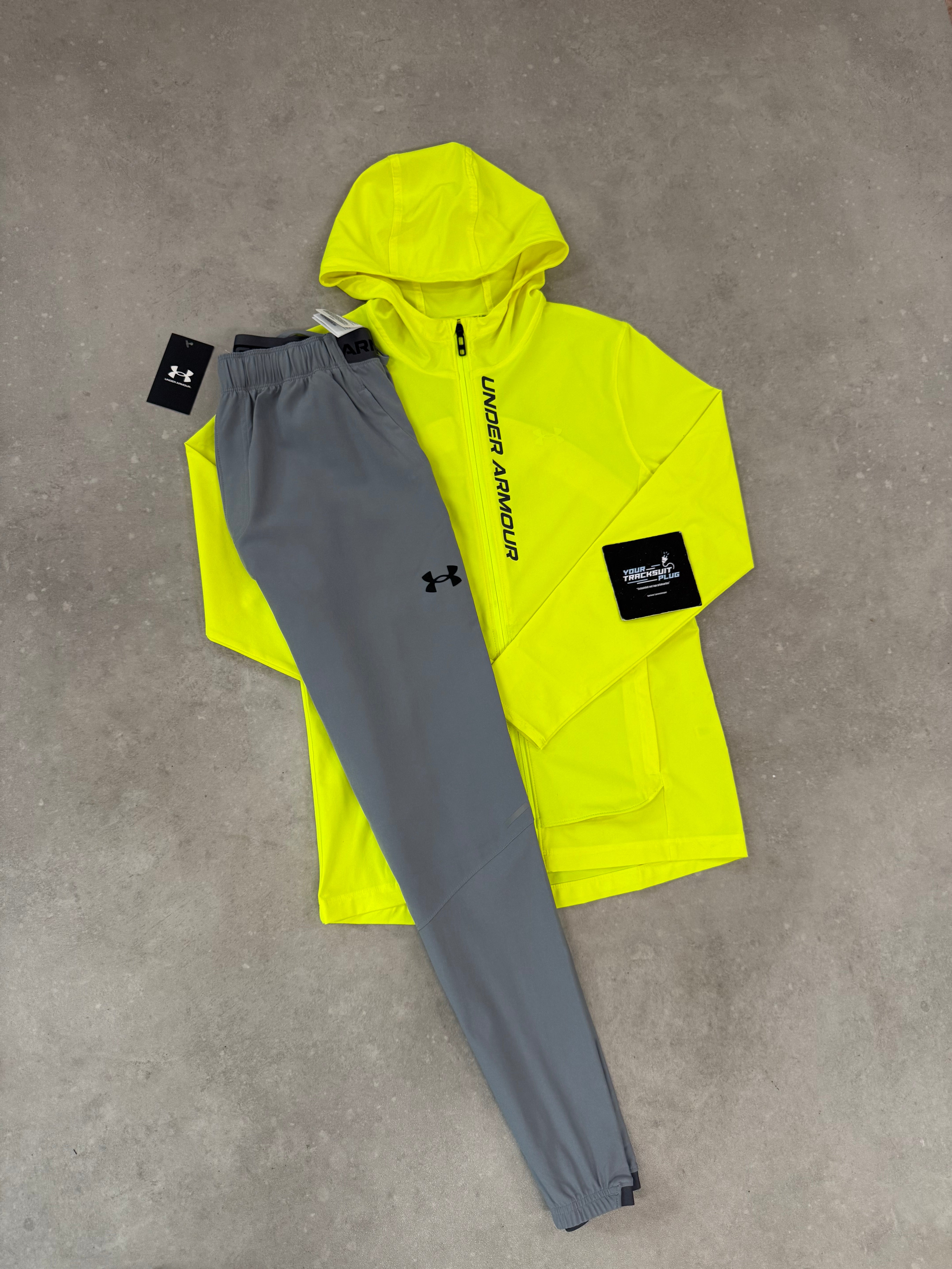 UNDER ARMOUR YELLOW & GREY TRACKSUIT // LIMITED EDITION