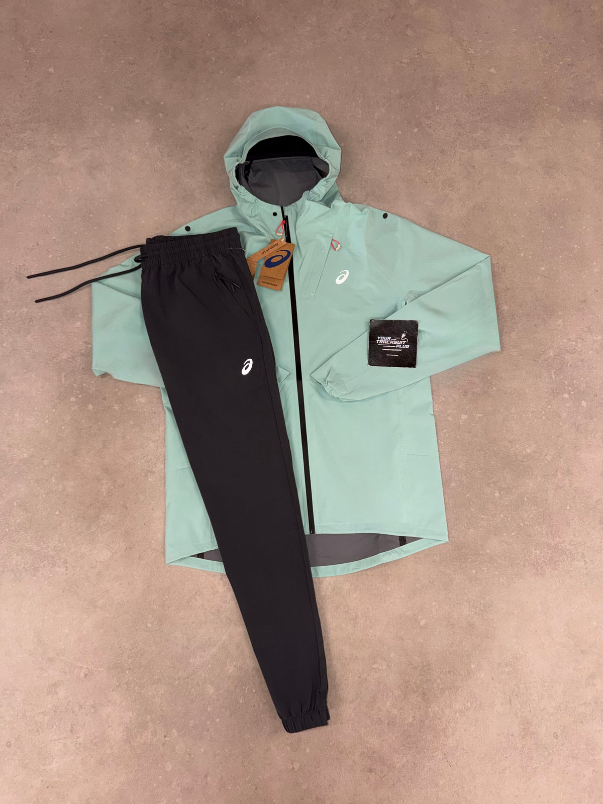 ASICS SOFT-SHELL TURQOUISE & GREY TRACKSUIT // LIMITED EDITION