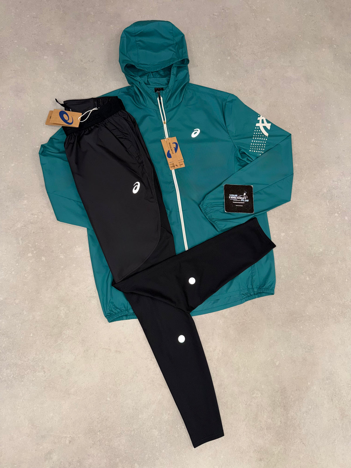 ASICS GREEN & BLACK TRACKSUIT // LIMITED EDITION