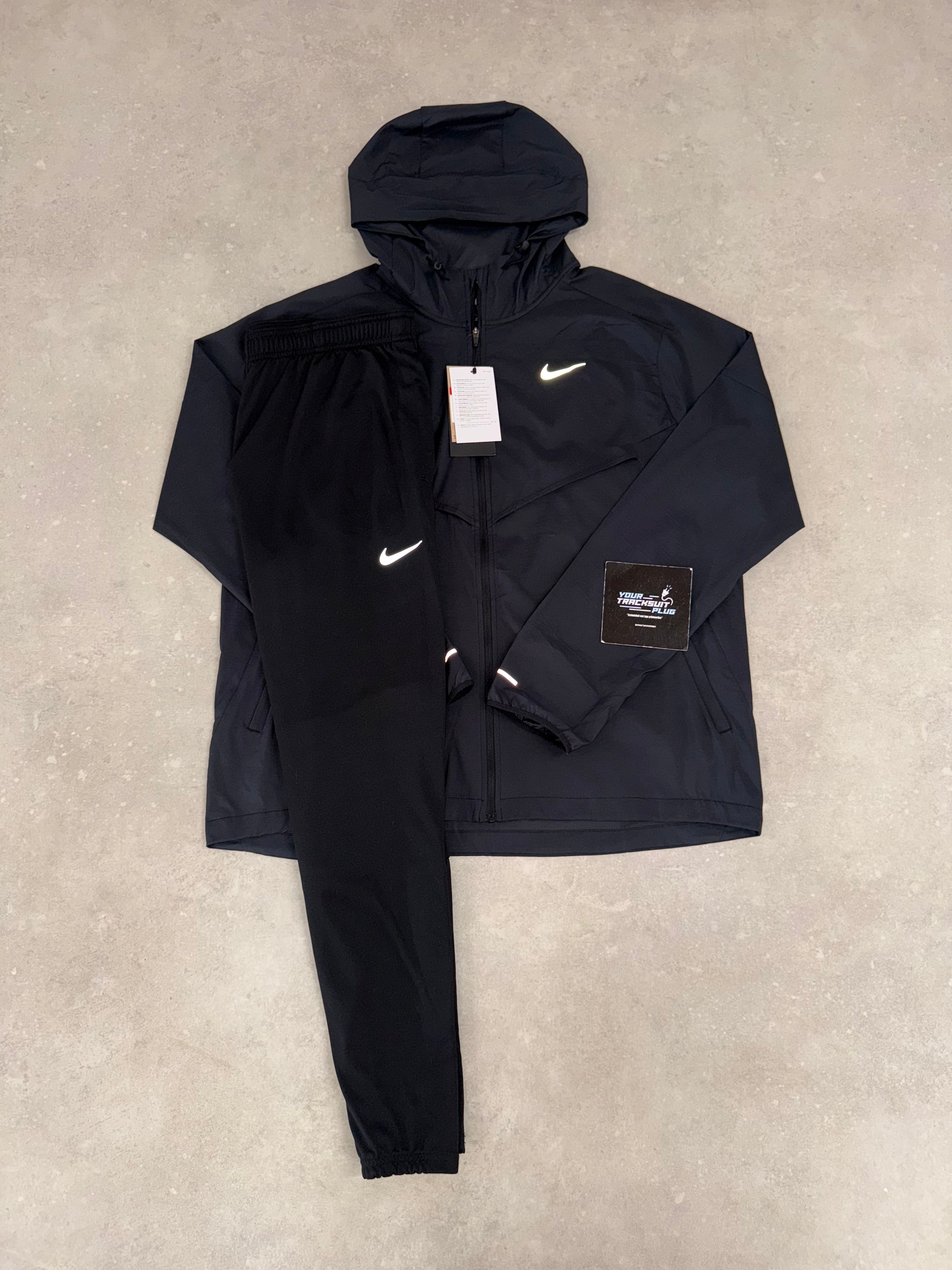 NIKE MILER TRACKSUIT BLACK ON BLACK