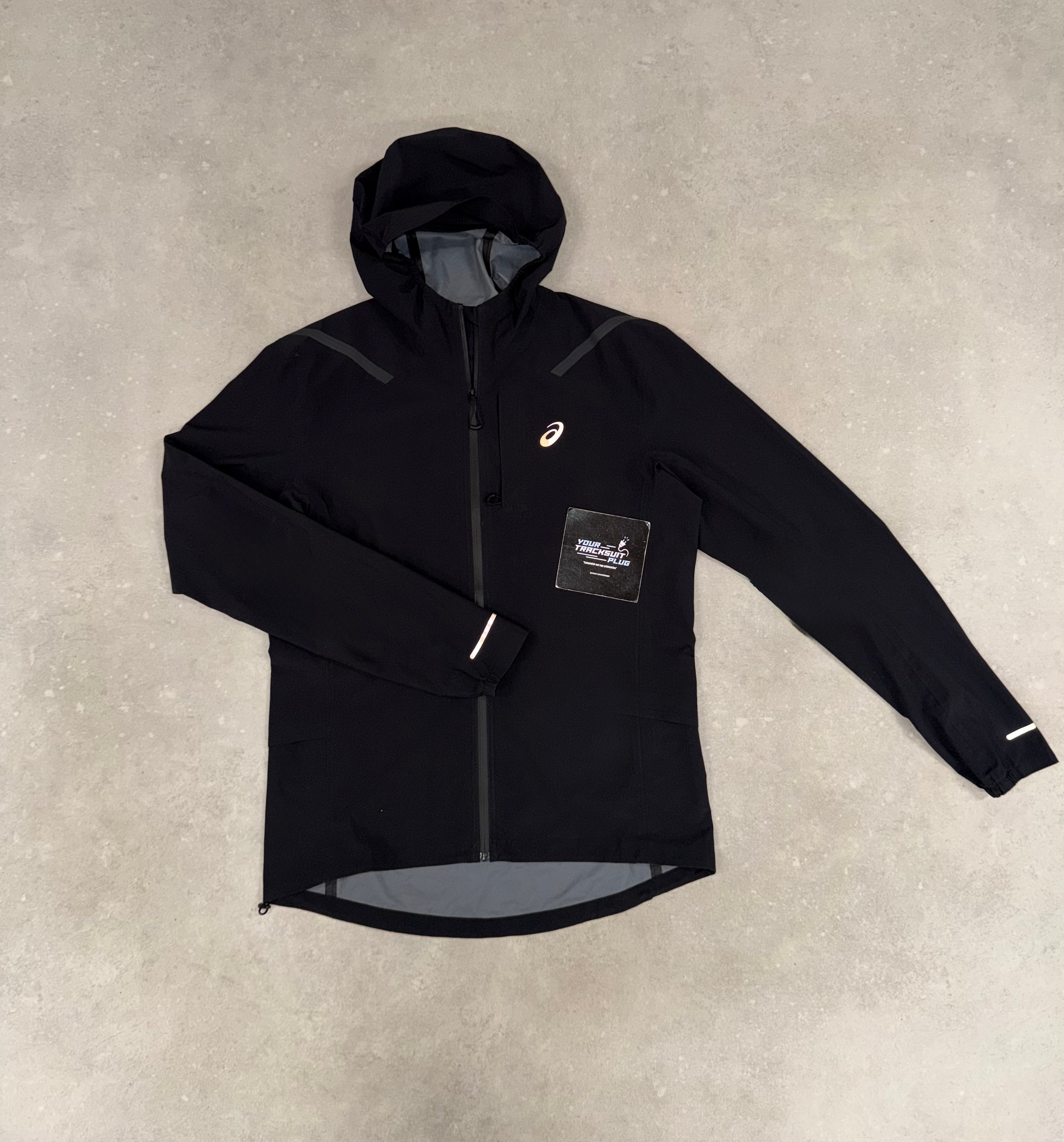 ASICS SOFT-SHELL TRACKSUIT BLACK & GREY // VERY EXCLUSIVE