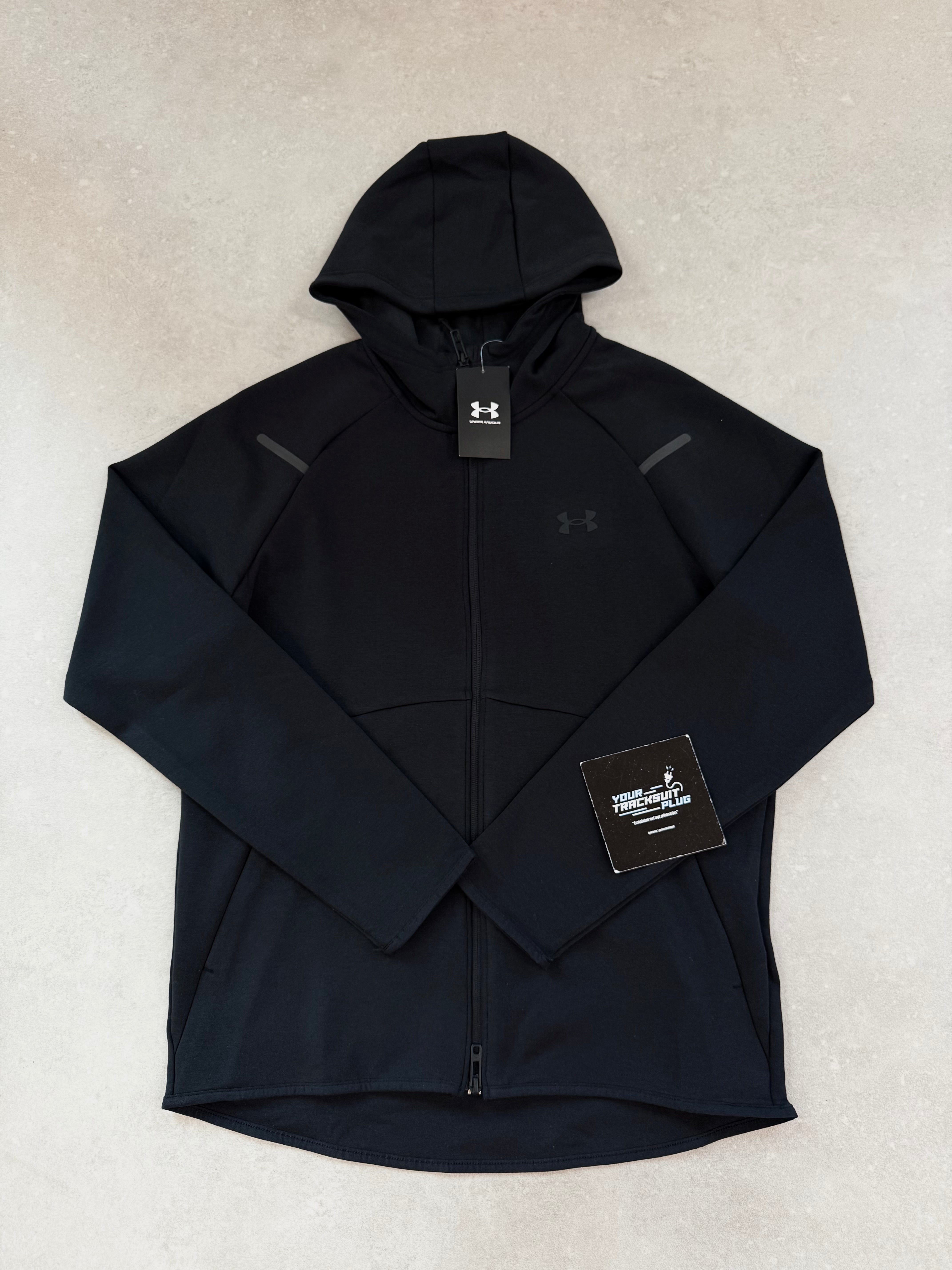 UNDER ARMOUR TECH FLEECE TRACKSUIT // BLACK