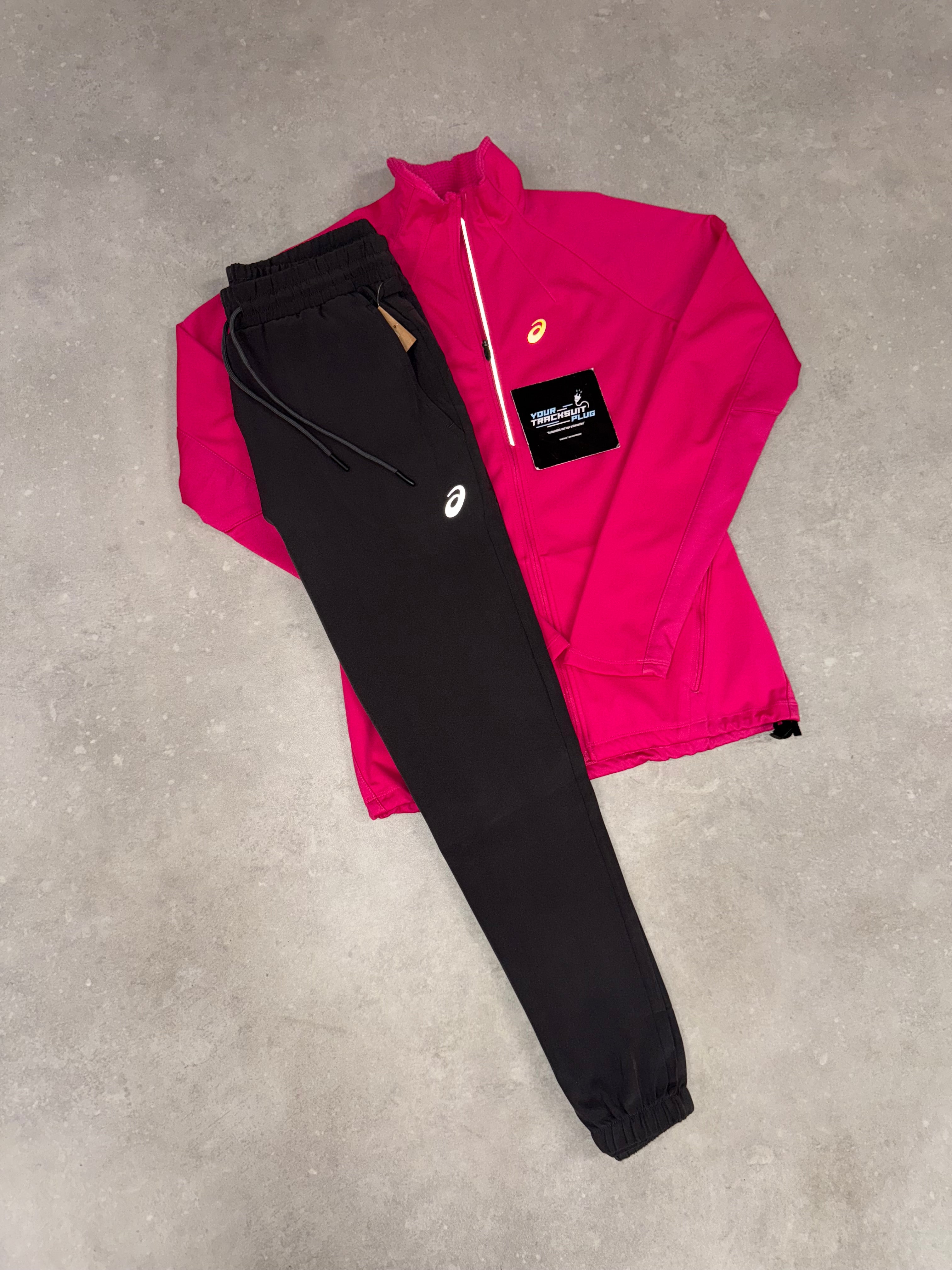 ASICS TRACKSUIT PINK & GREY SOFT-SHELL // VERY EXCLUSIVE
