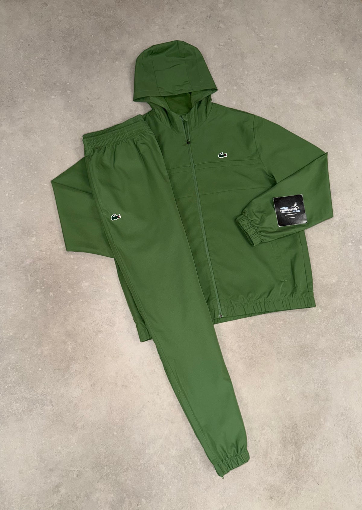 LACOSTE TRACKSUIT GREEN // THE LATEST