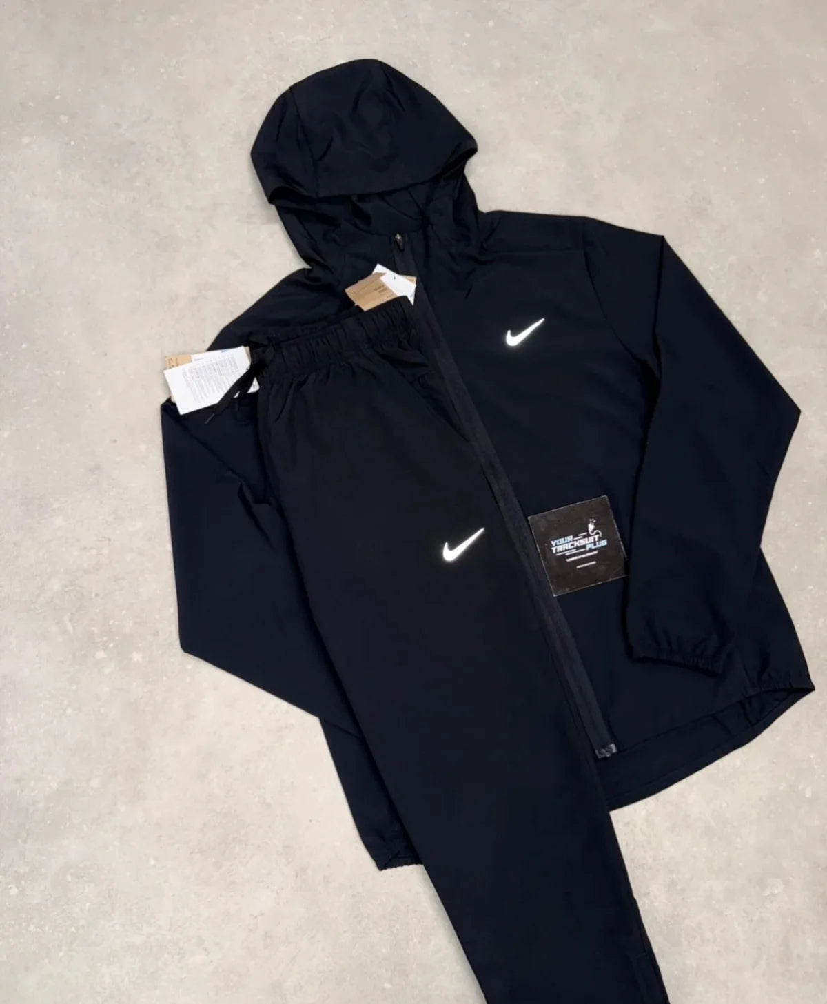 NIKE TRACKSUIT BLACK ON BLACK