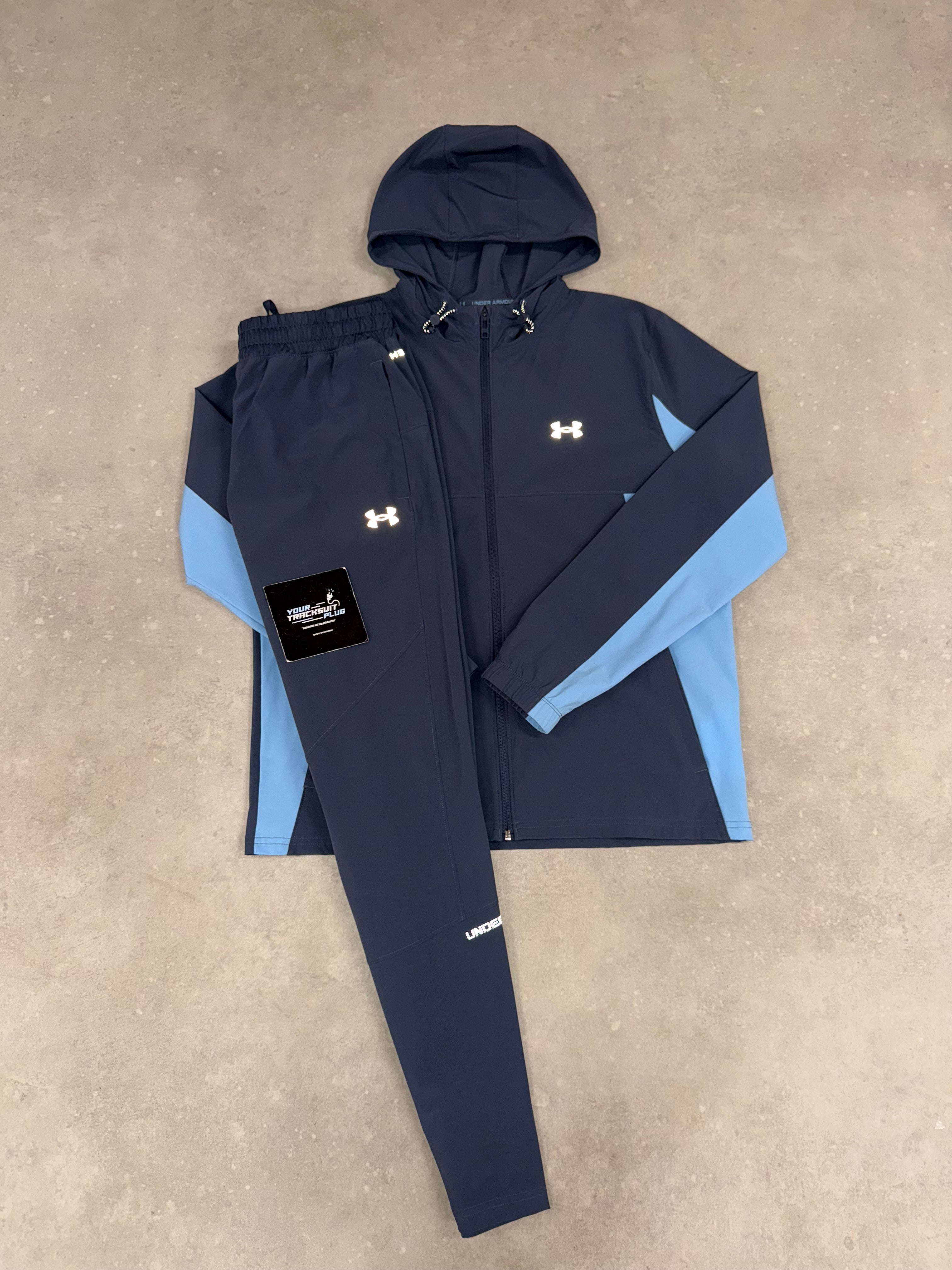UNDER ARMOUR TRACKSUIT BLUE // THE LATEST