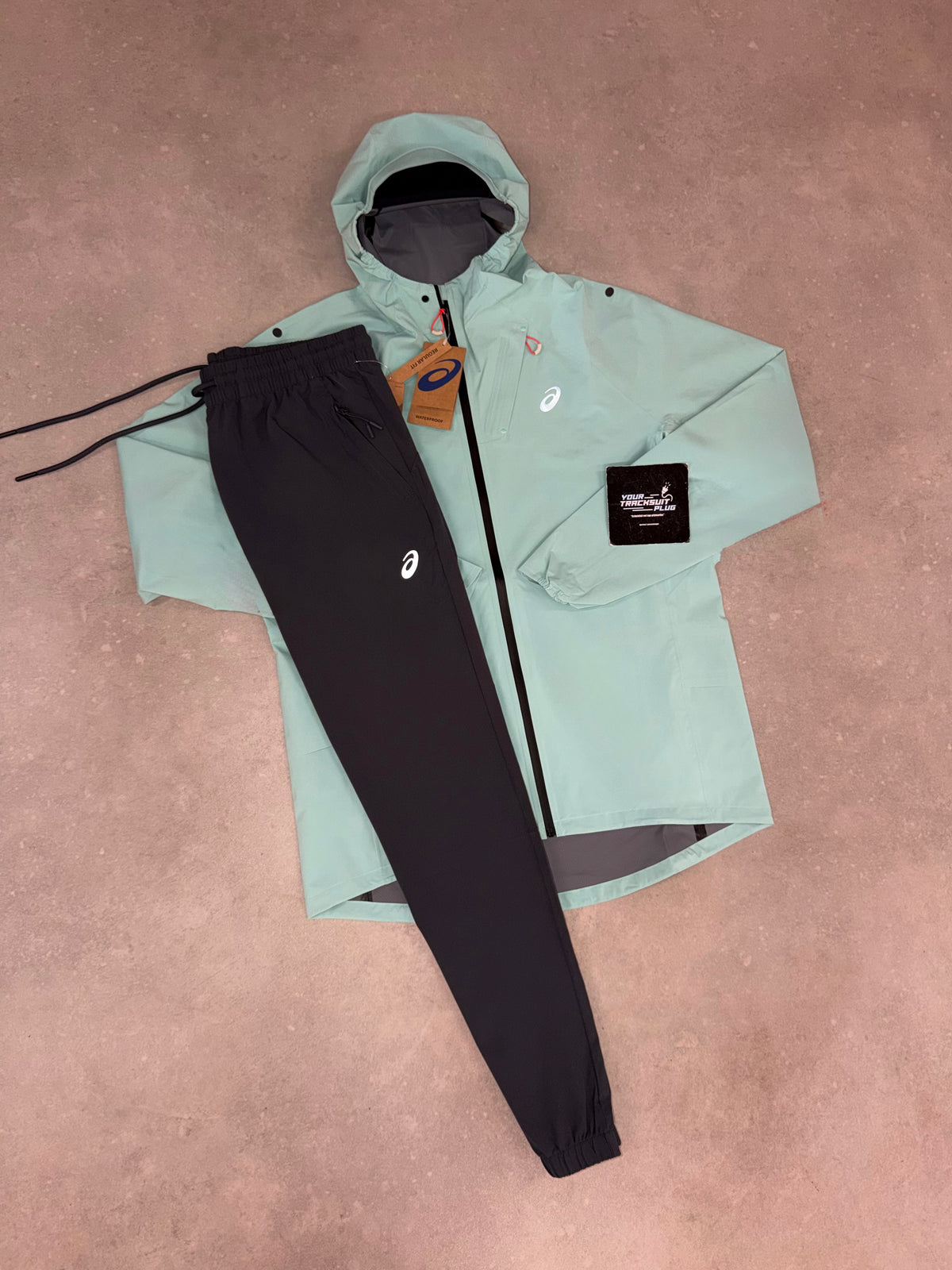 ASICS SOFT-SHELL TURQOUISE & GREY TRACKSUIT // LIMITED EDITION