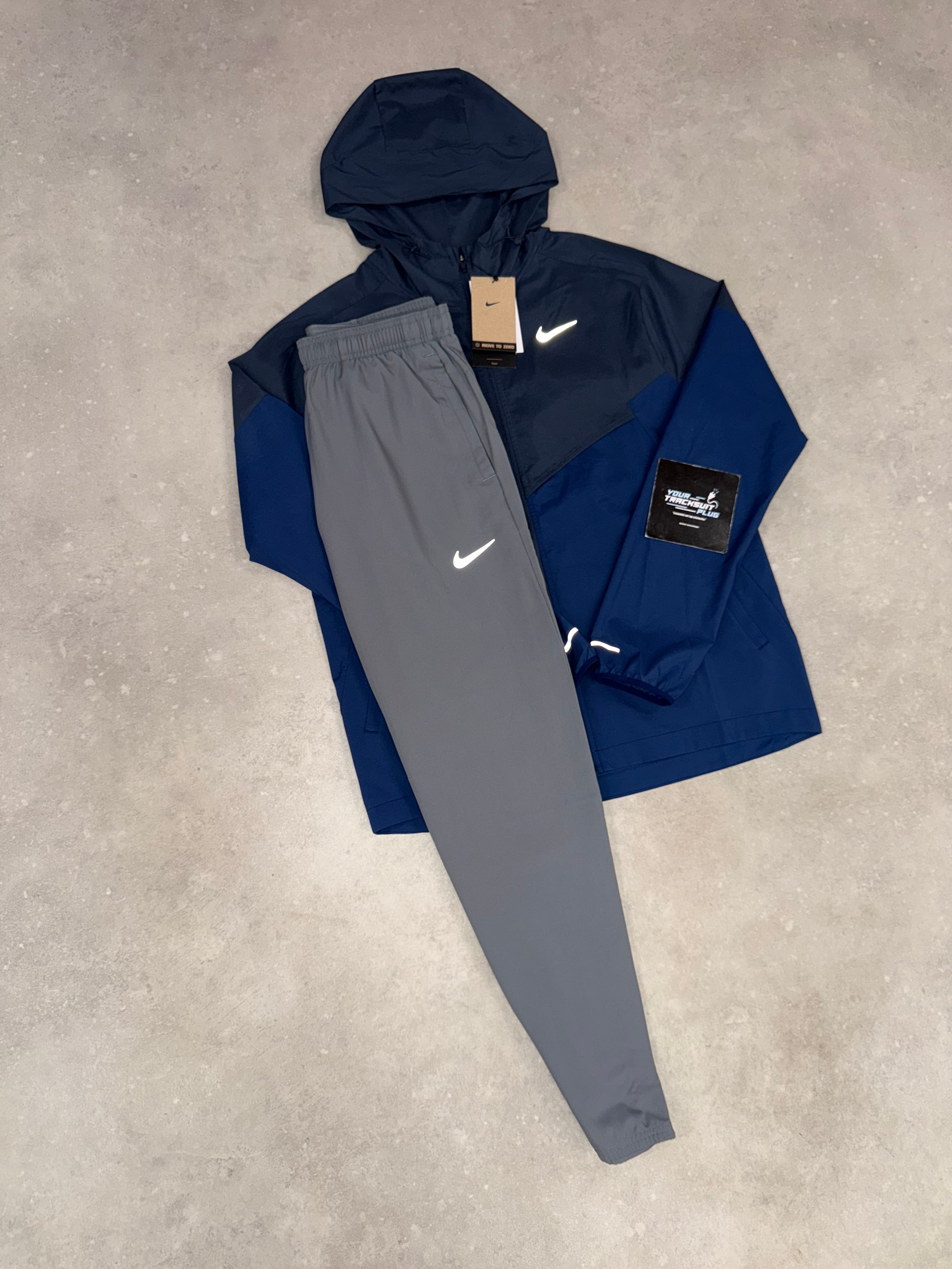 NIKE MILER TRACKSUIT // BLUE & GREY