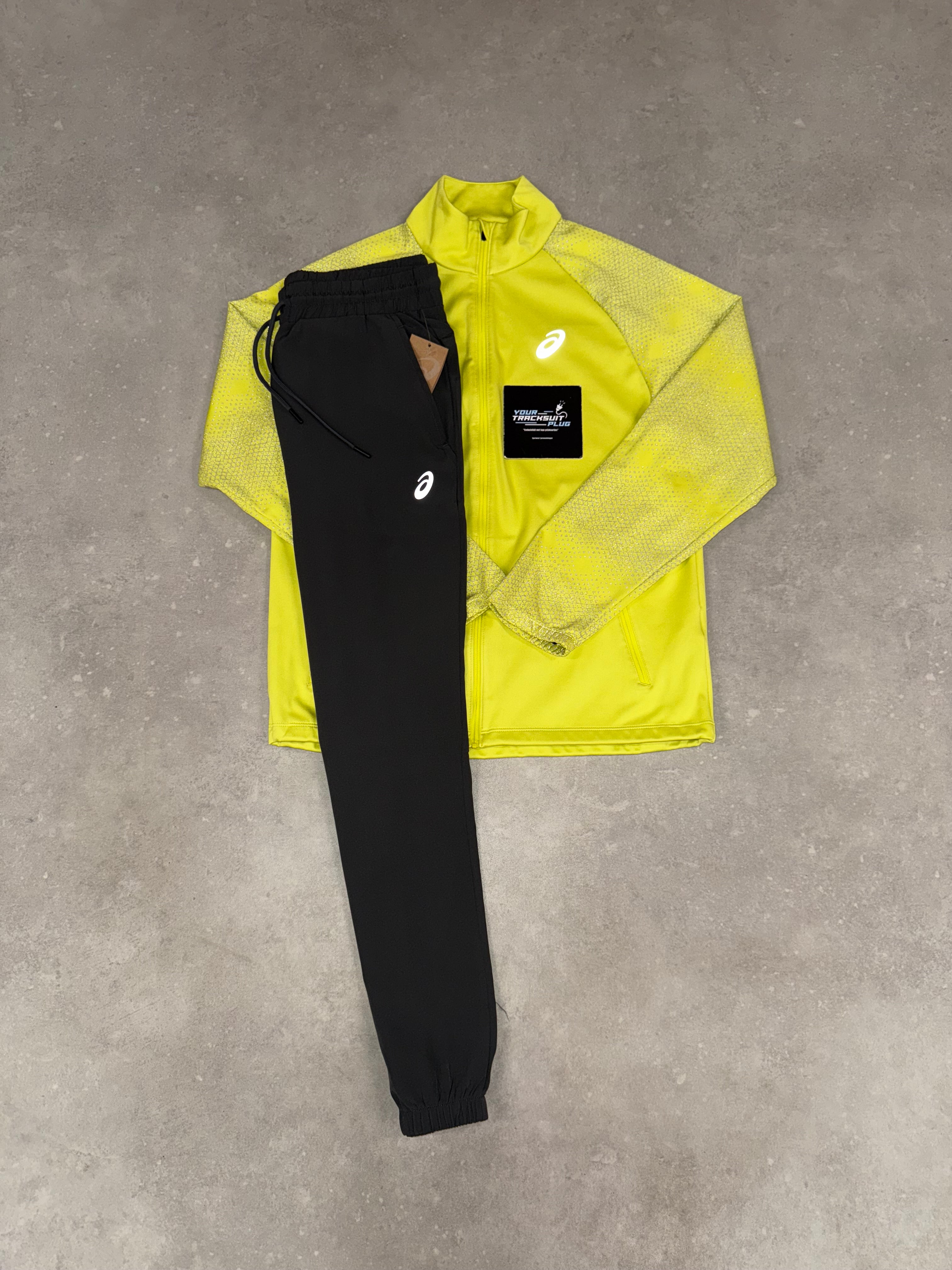 ASICS SOFT-SHELL TRACKSUIT YELLOW & GREY // LIMITED EDITION