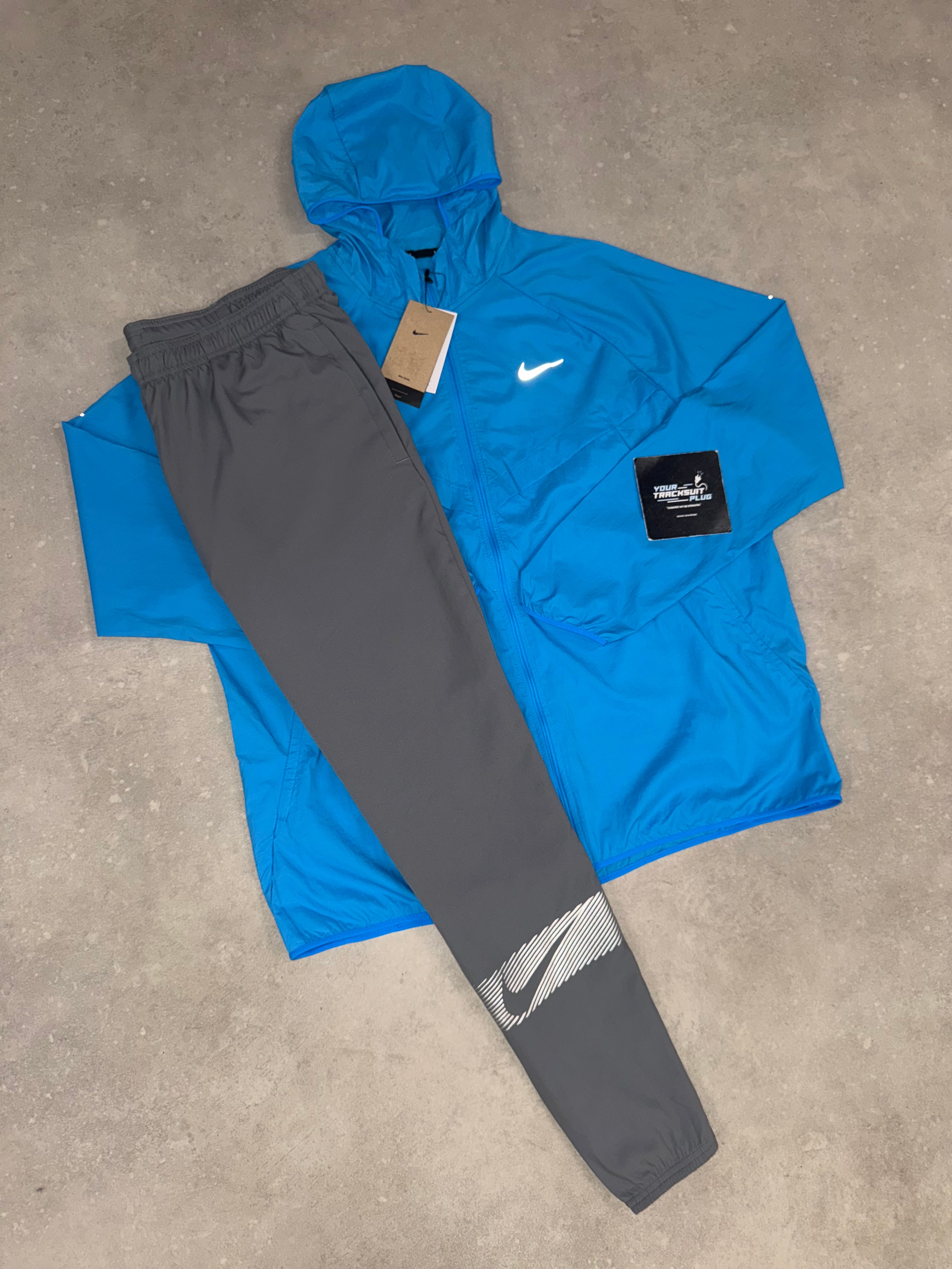 NIKE TRACKSUIT BLUE & GREY // THE LATEST