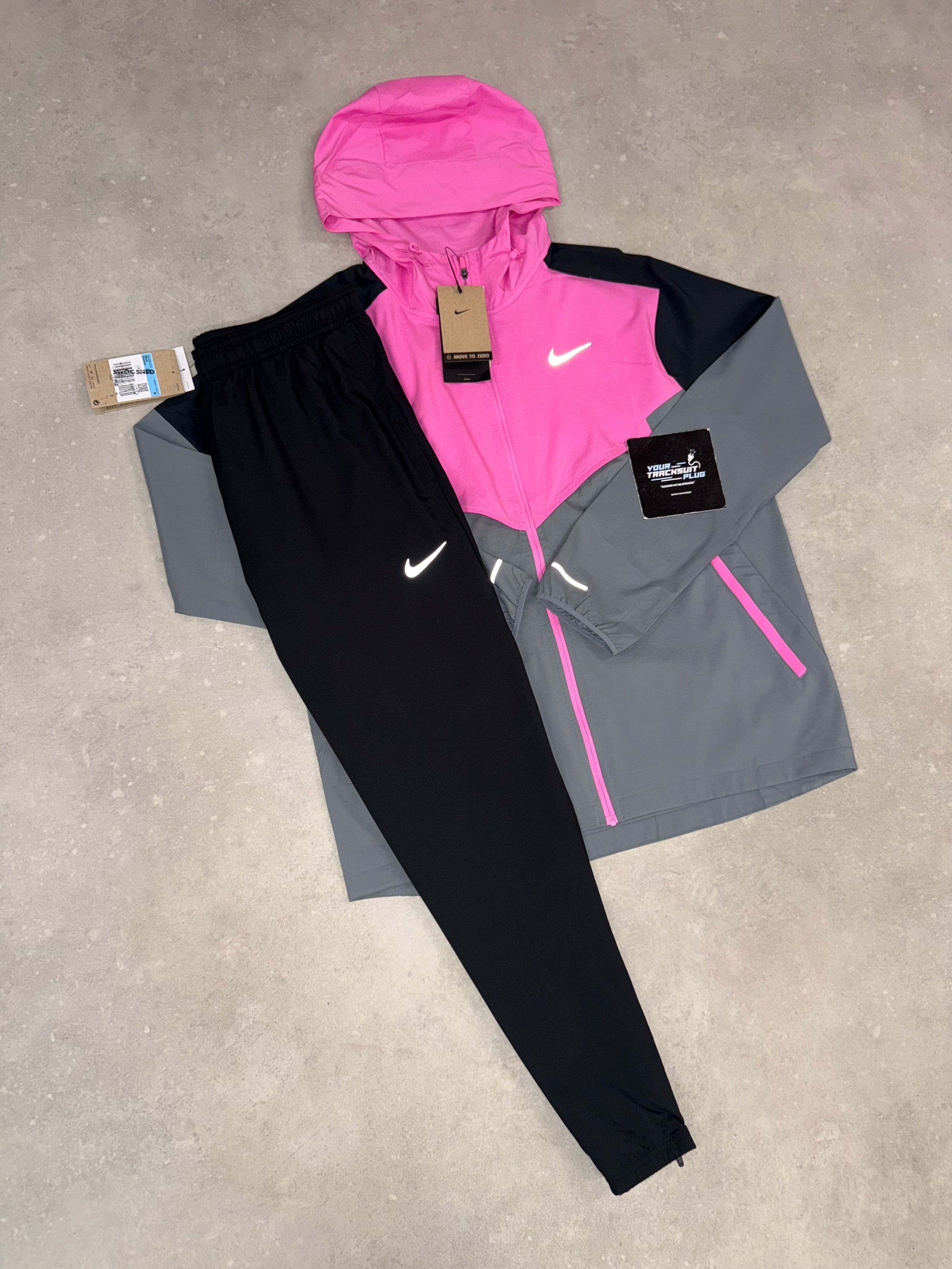 NIKE MILER TRACKSUIT PINK & BLACK