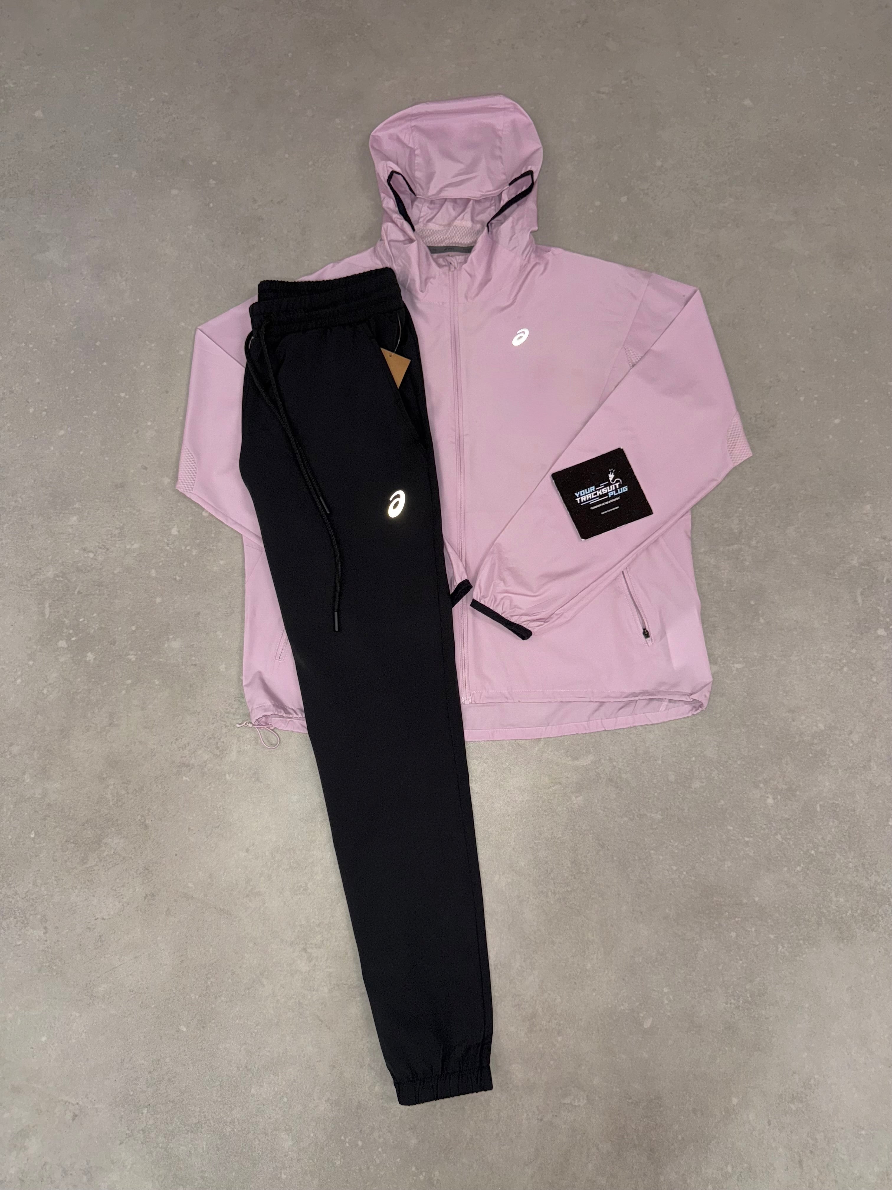 ASICS PINK & BLACK TRACKSUIT // VERY EXCLUSIVE