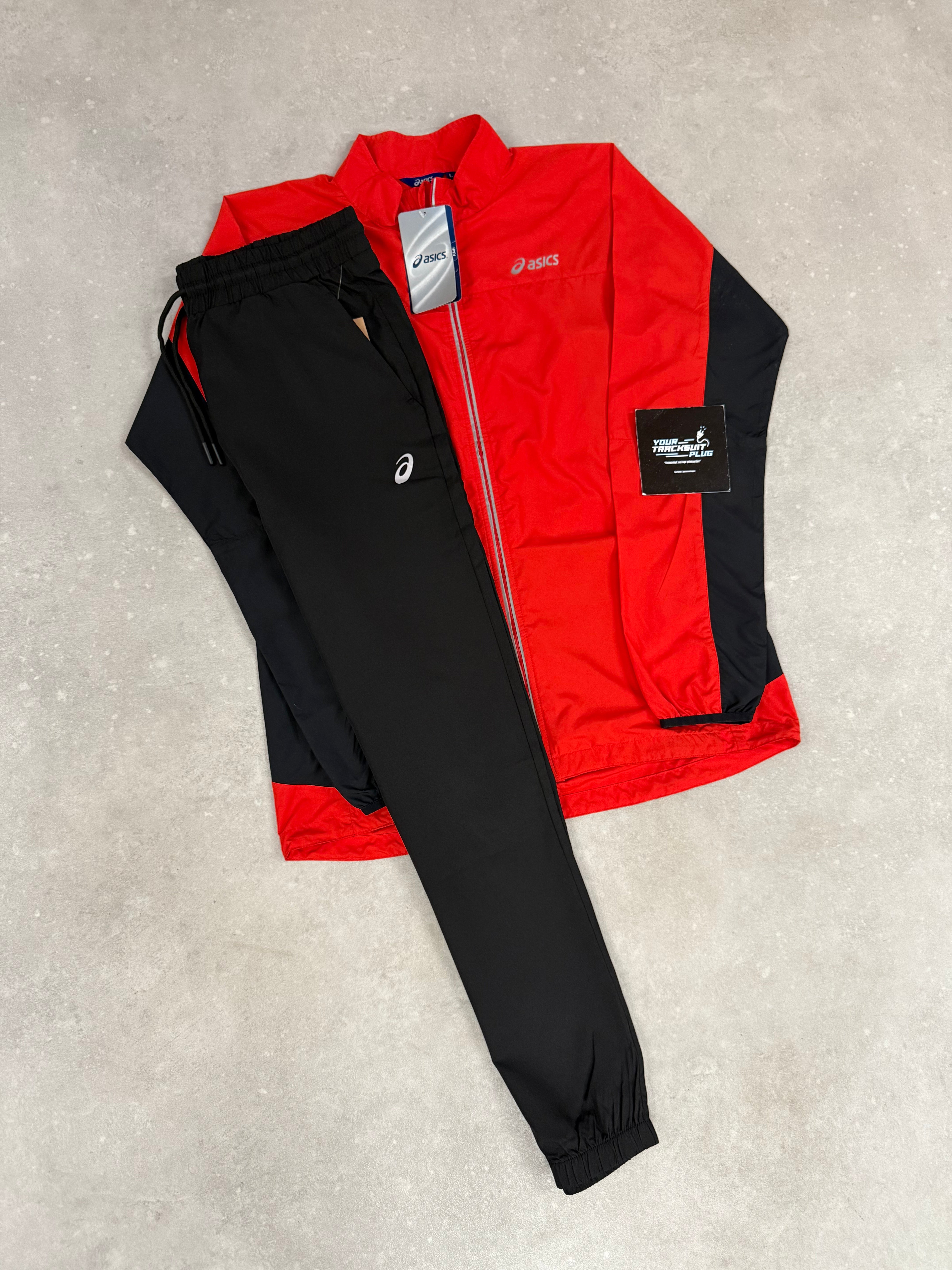 ASICS TRACKSUIT BLACK & RED // LIMITED EDITION