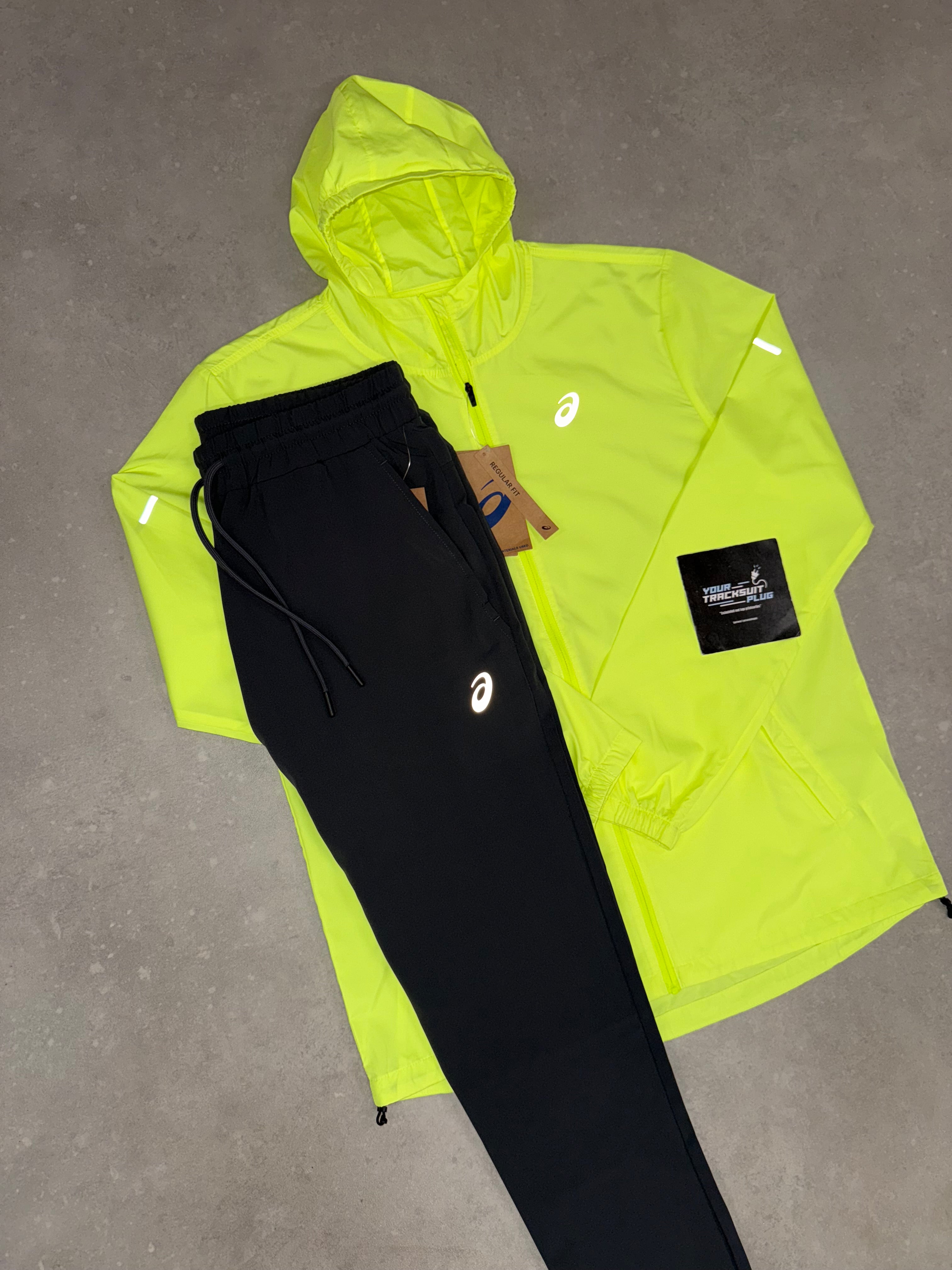 ASICS TRACKSUIT GREY & YELLOW // LIMITED EDITION