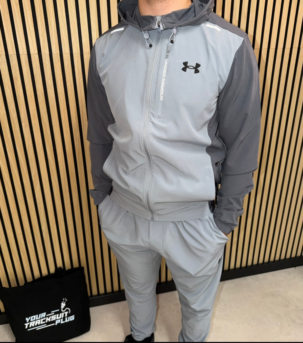 UNDER ARMOUR TRACKSUIT GREY // THE LATEST