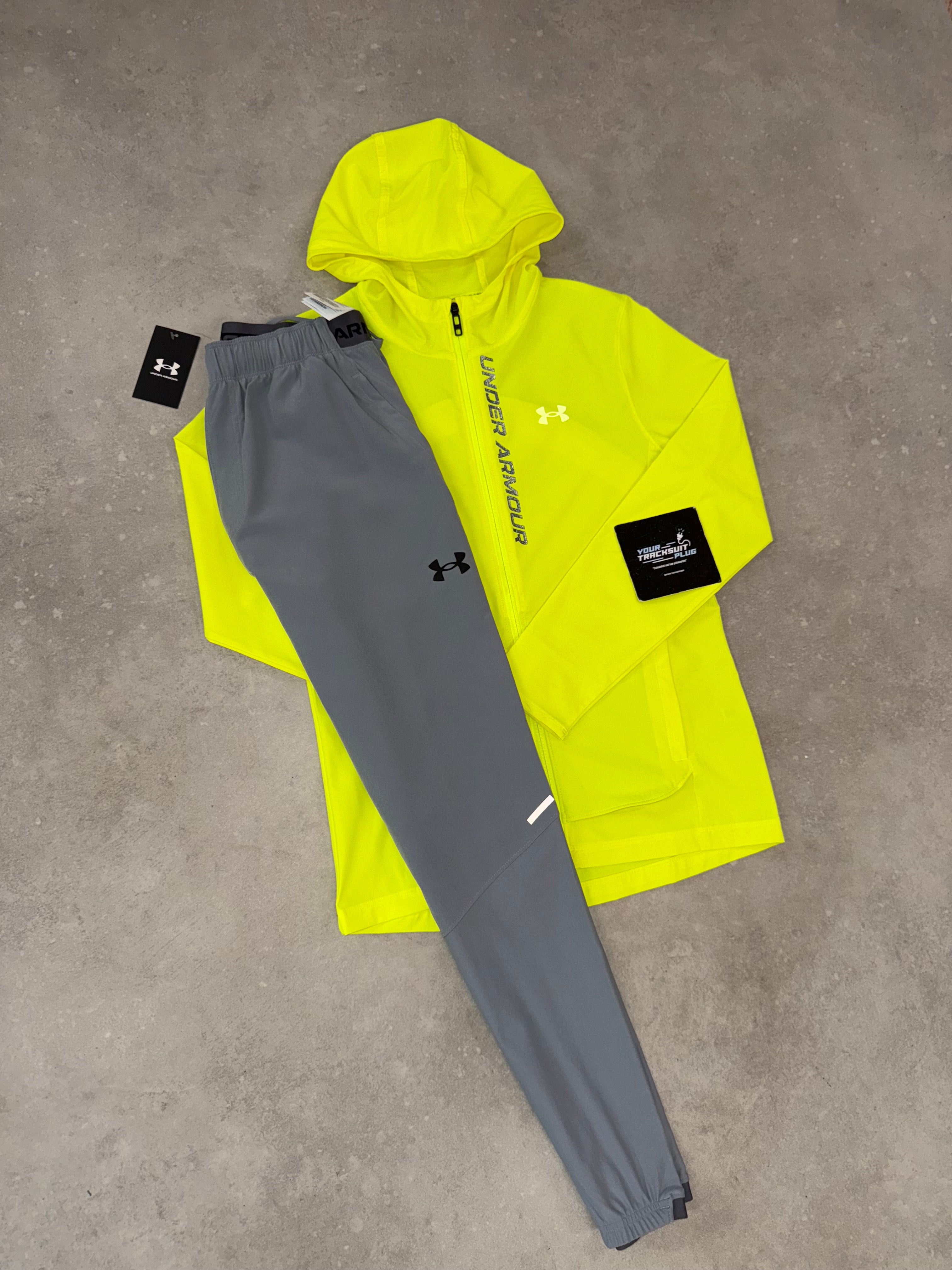 UNDER ARMOUR YELLOW & GREY TRACKSUIT // LIMITED EDITION