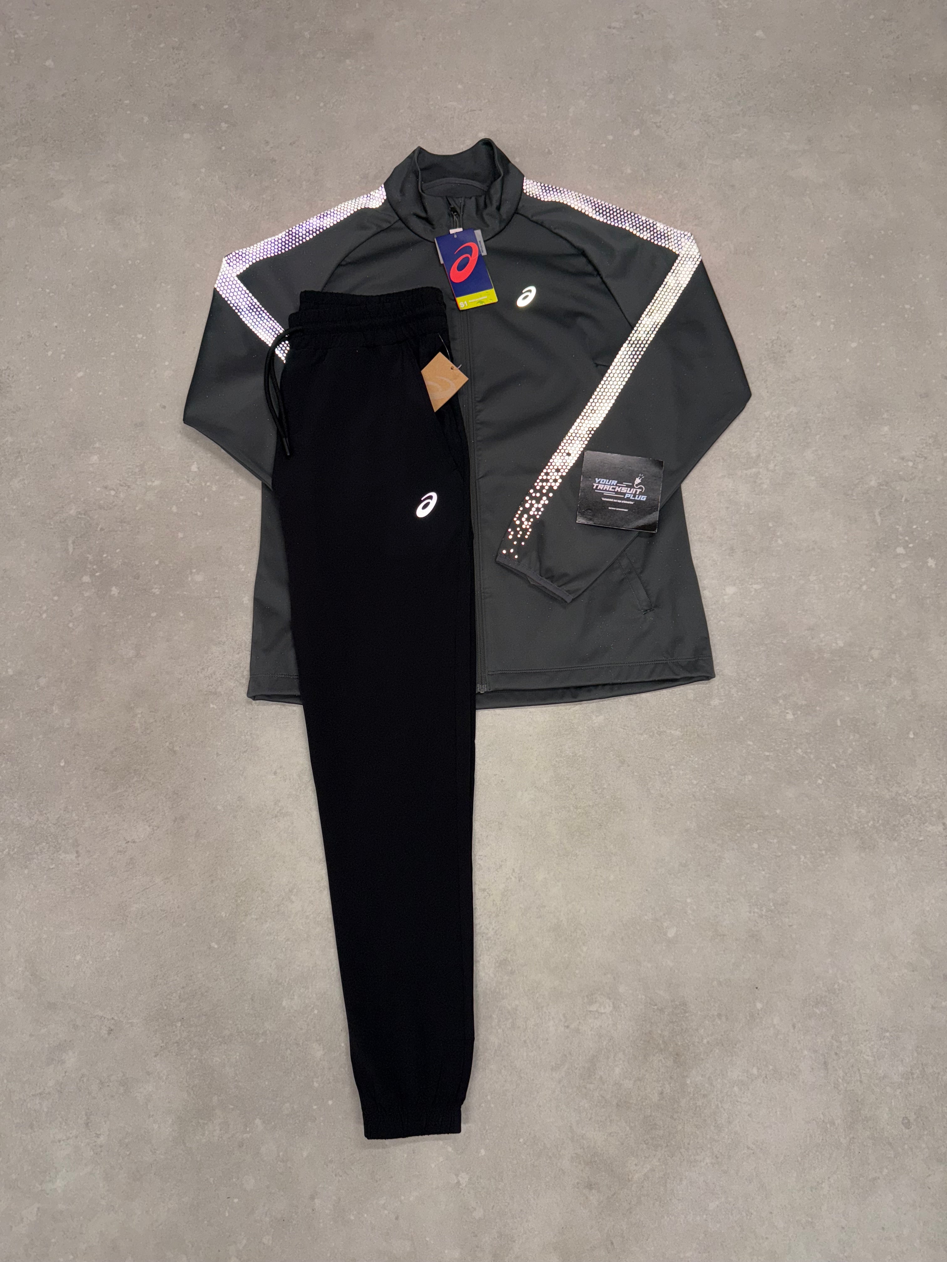 ASICS SOFT-SHELL TRACKSUIT GREY // VERY EXCLUSIVE