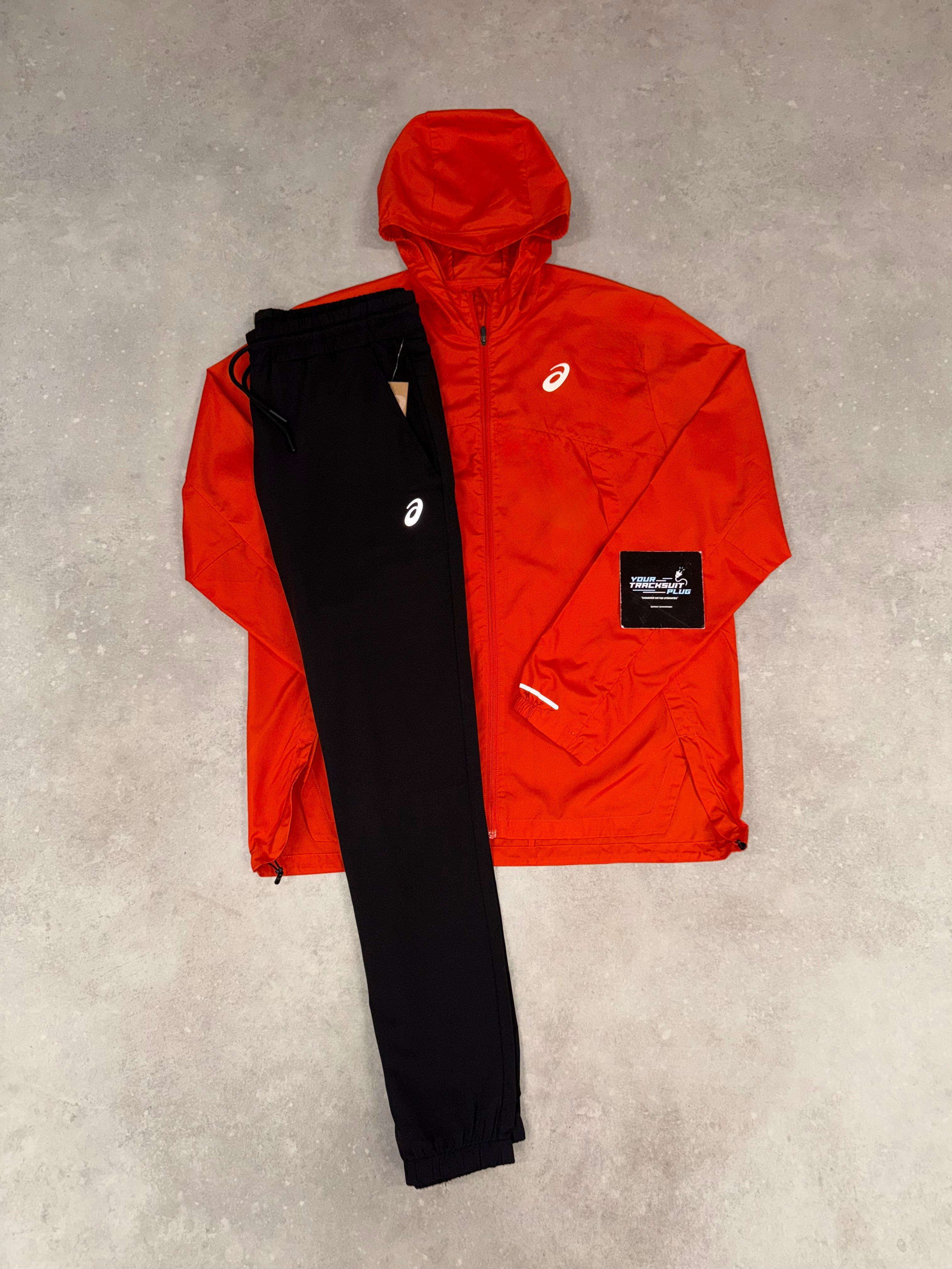 ASICS TRACKSUIT ORANGE & BLACK // VERY EXCLUSIVE