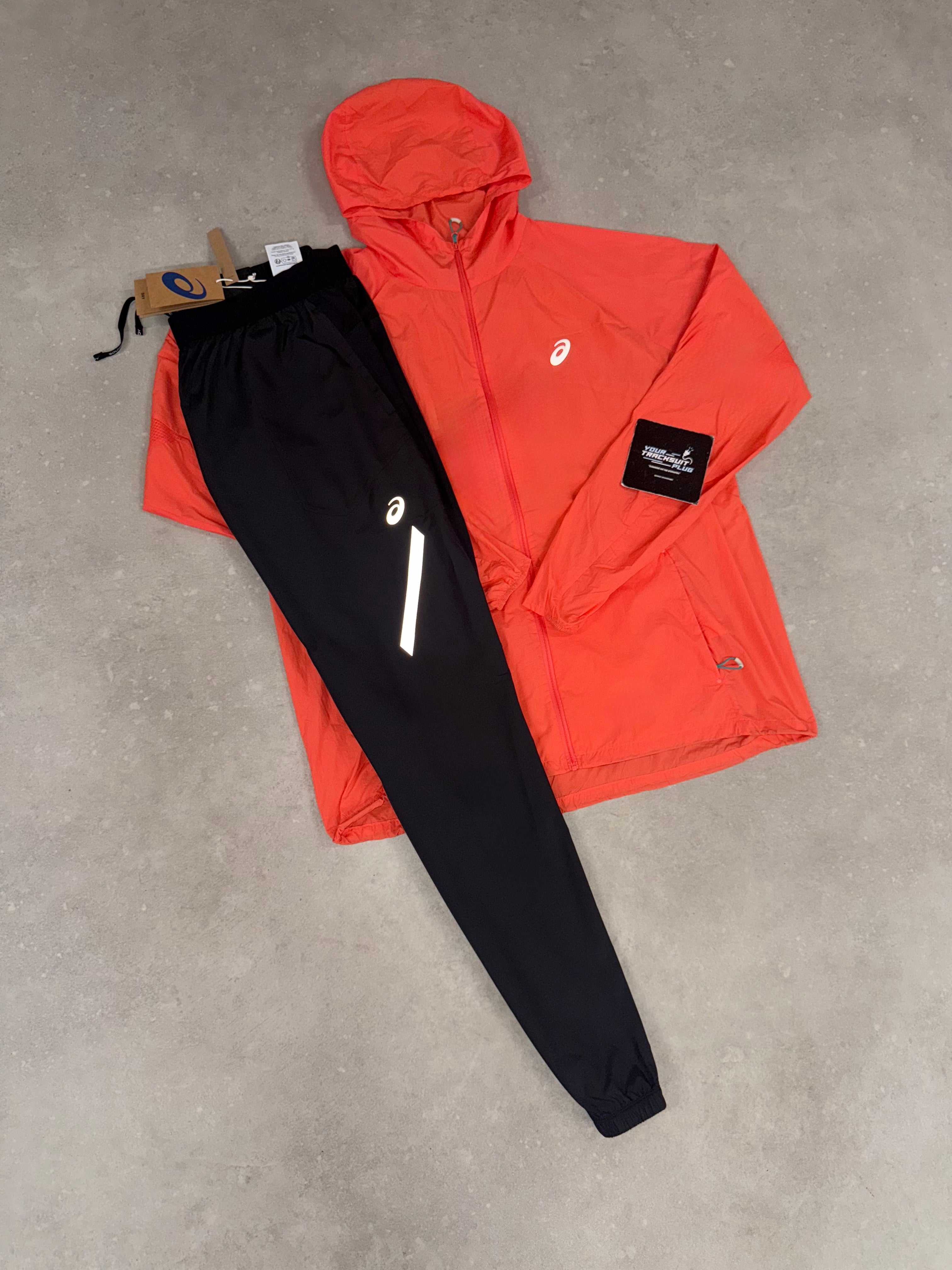 ASICS CORAL & BLACK LITE SHOW TRACKSUIT // LIMITED EDITION