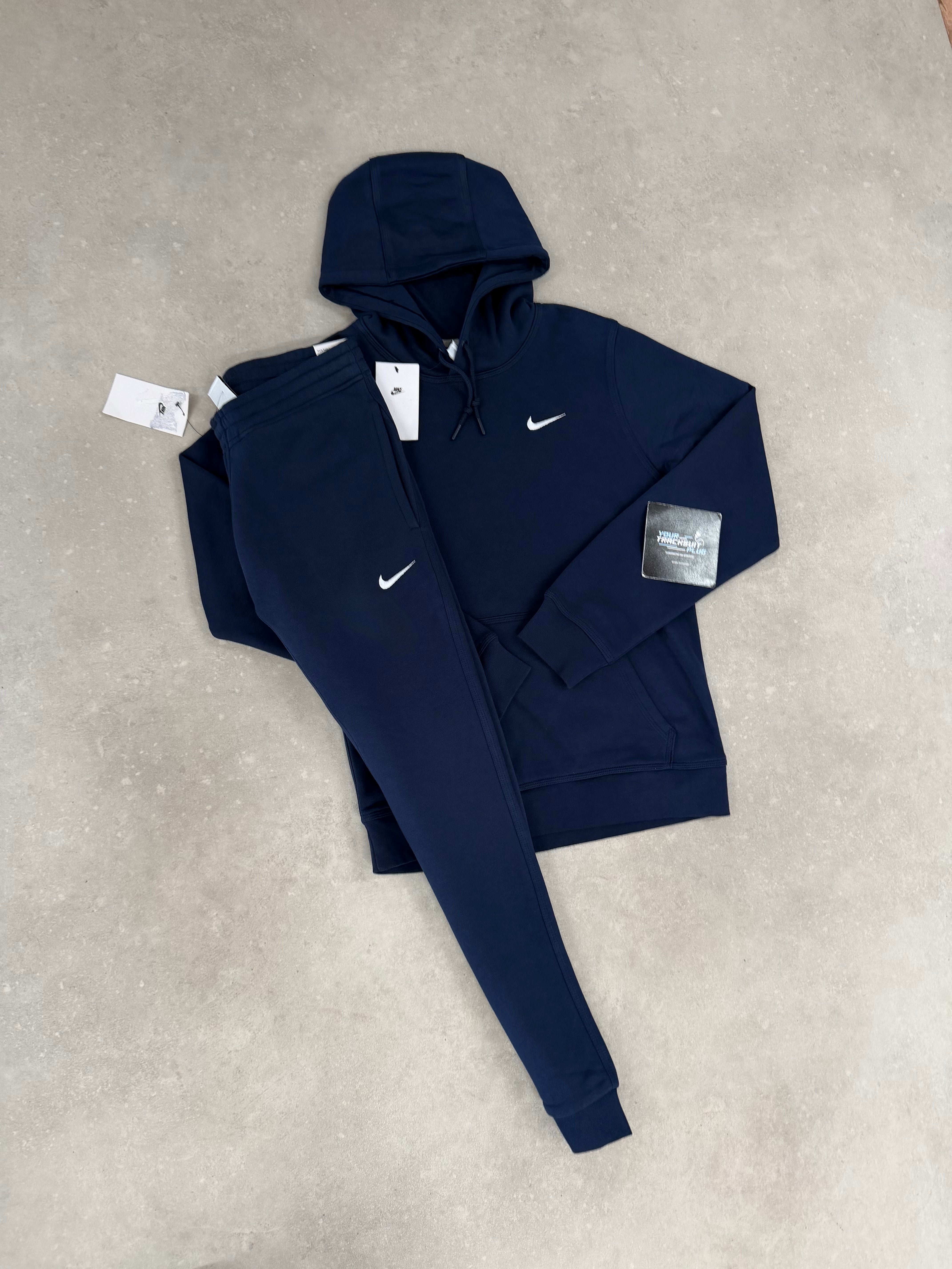 NIKE FLEECE HOODY TRACKSUIT BLUE