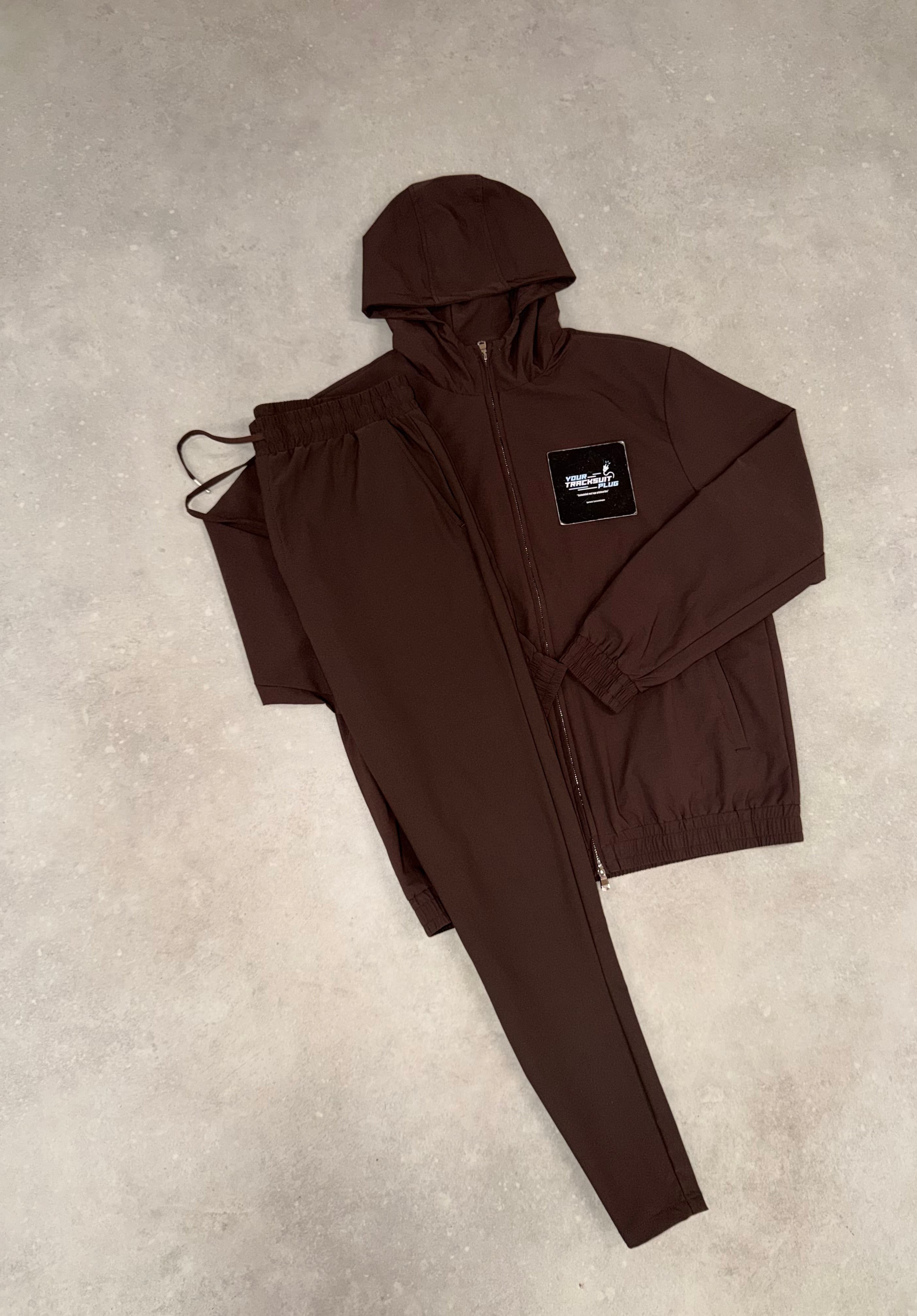 BROWN HOODY TECH SUIT // PREMIUM
