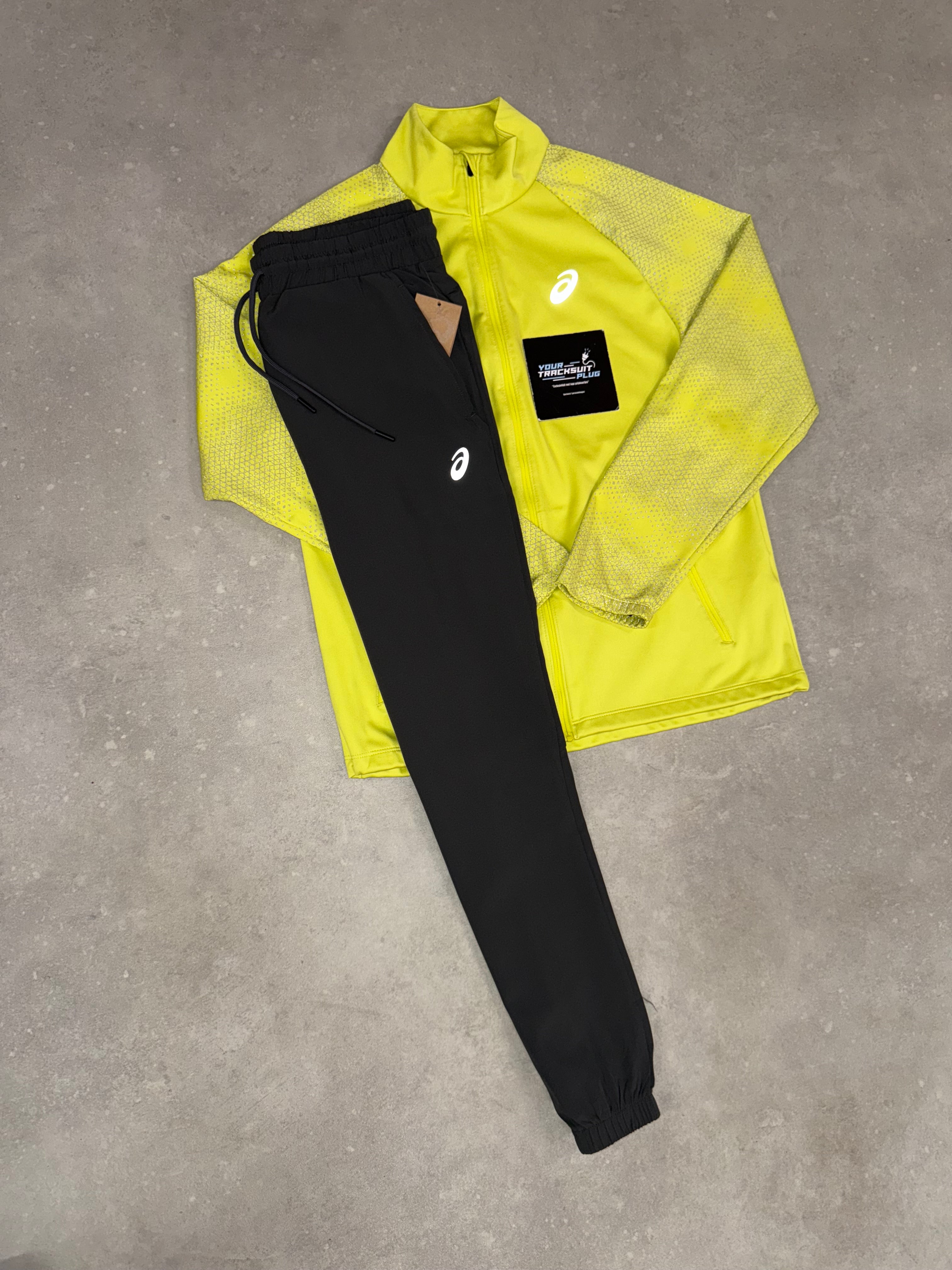ASICS SOFT-SHELL TRACKSUIT YELLOW & GREY // LIMITED EDITION