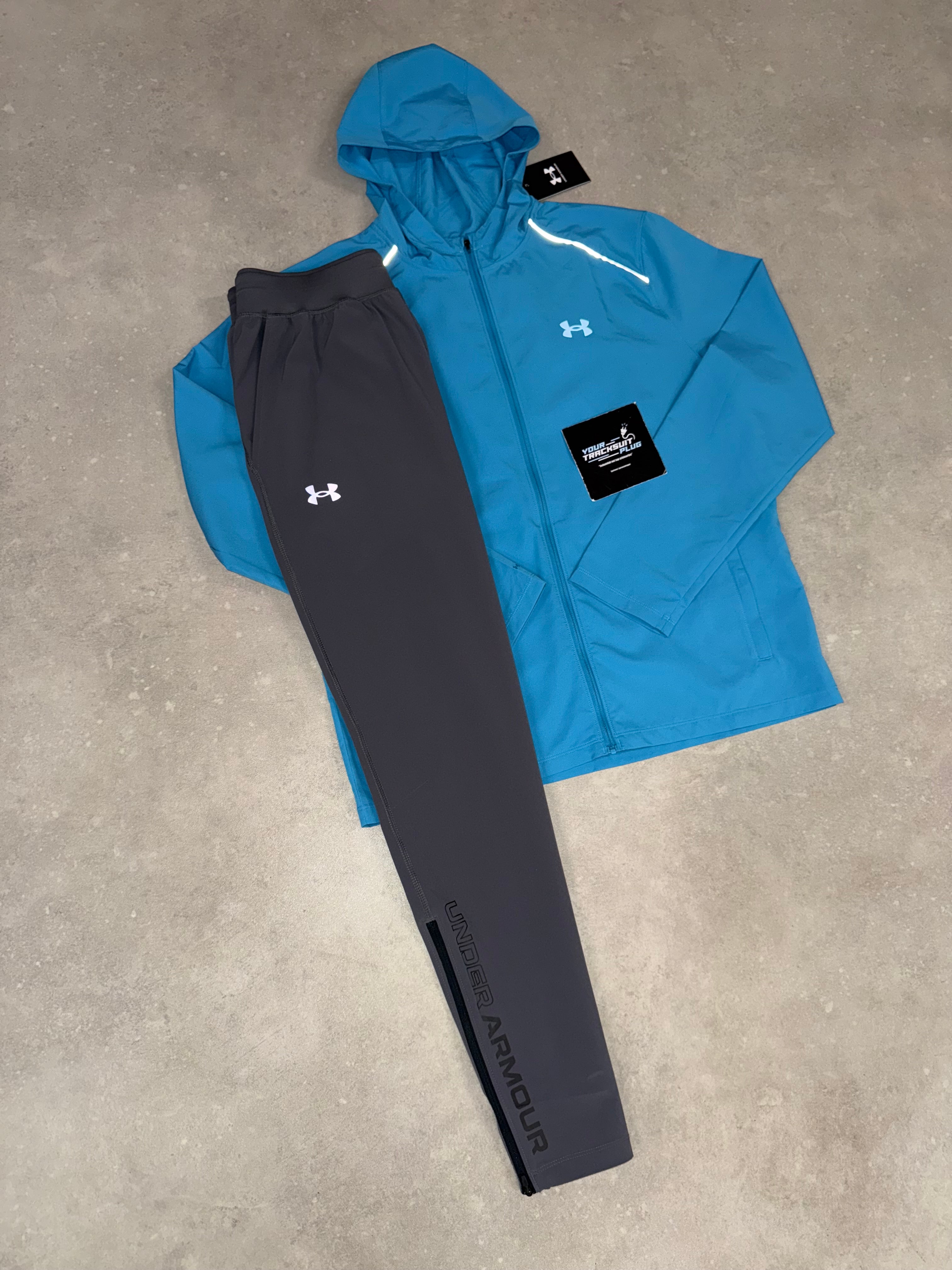 UNDER ARMOUR TRACKSUIT BLUE & GREY
