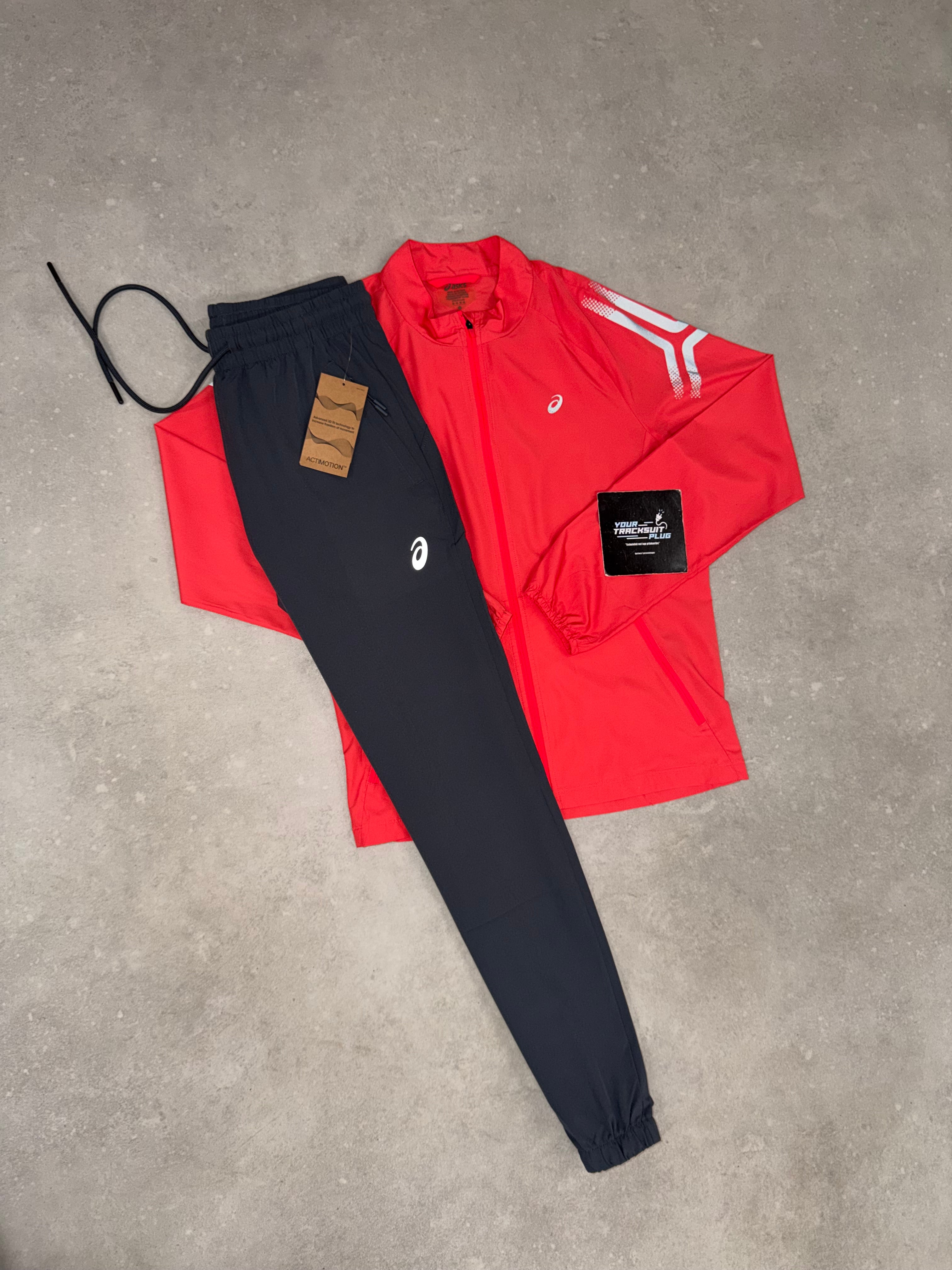 ASICS TRACKSUIT CORAL & GREY // VERY EXCLUSIVE